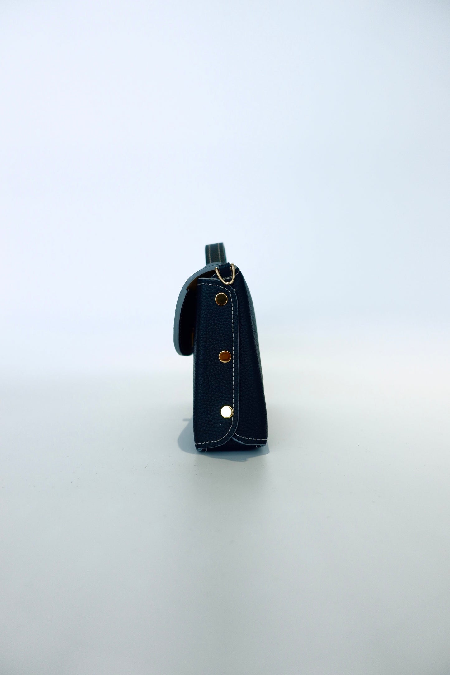Sumi Crossbody Bag in Dark Navy with Abalone Lock