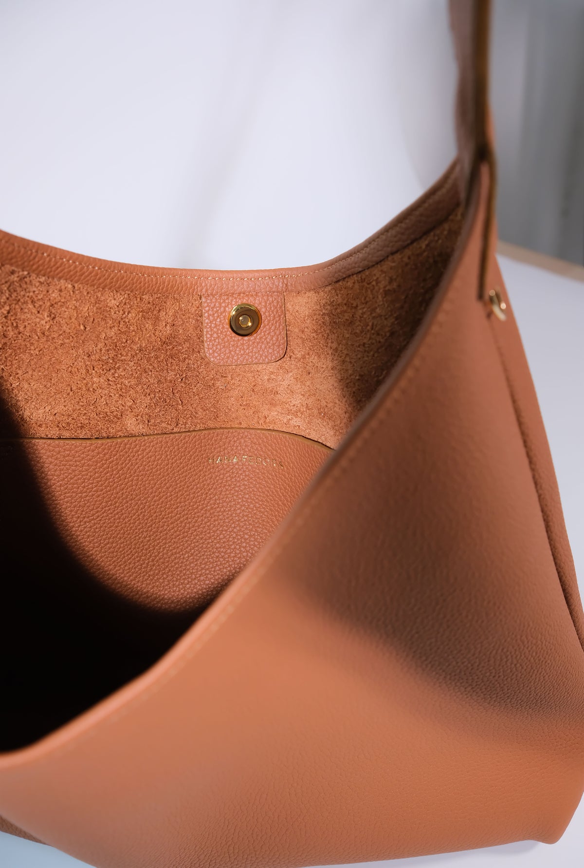 Sandia Tote in Gold Togo Leather