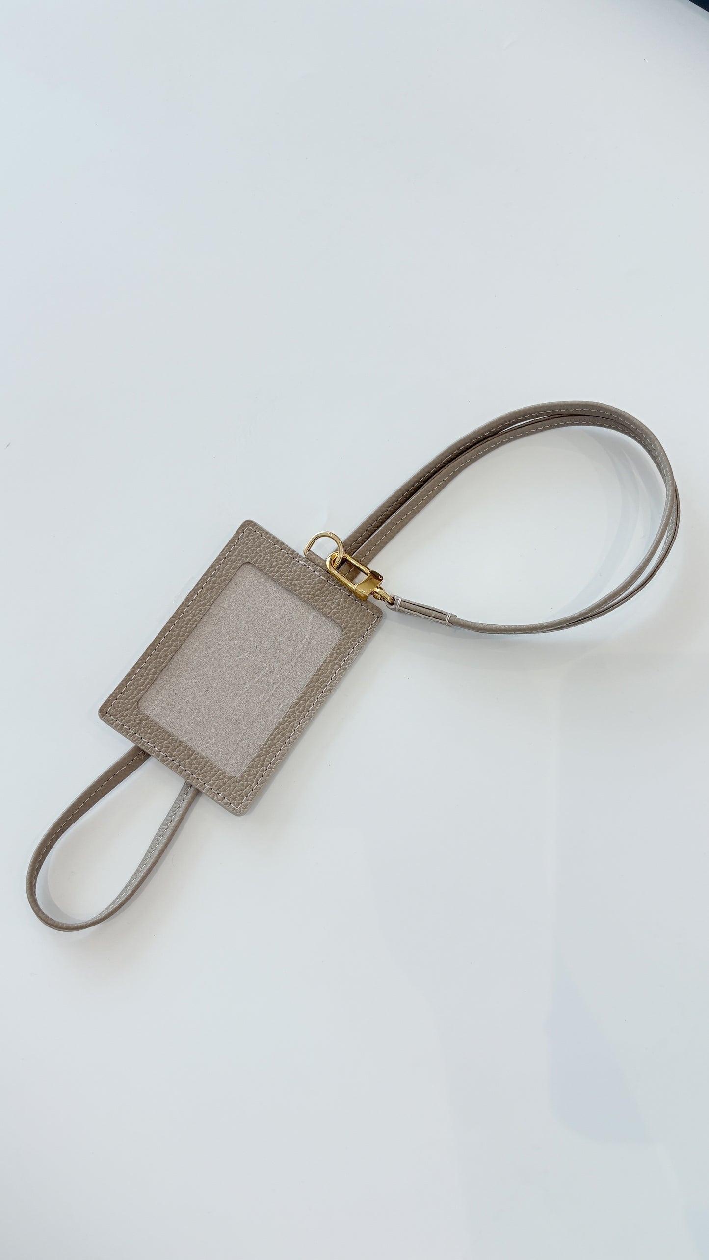 Basic Lanyard in Taupe