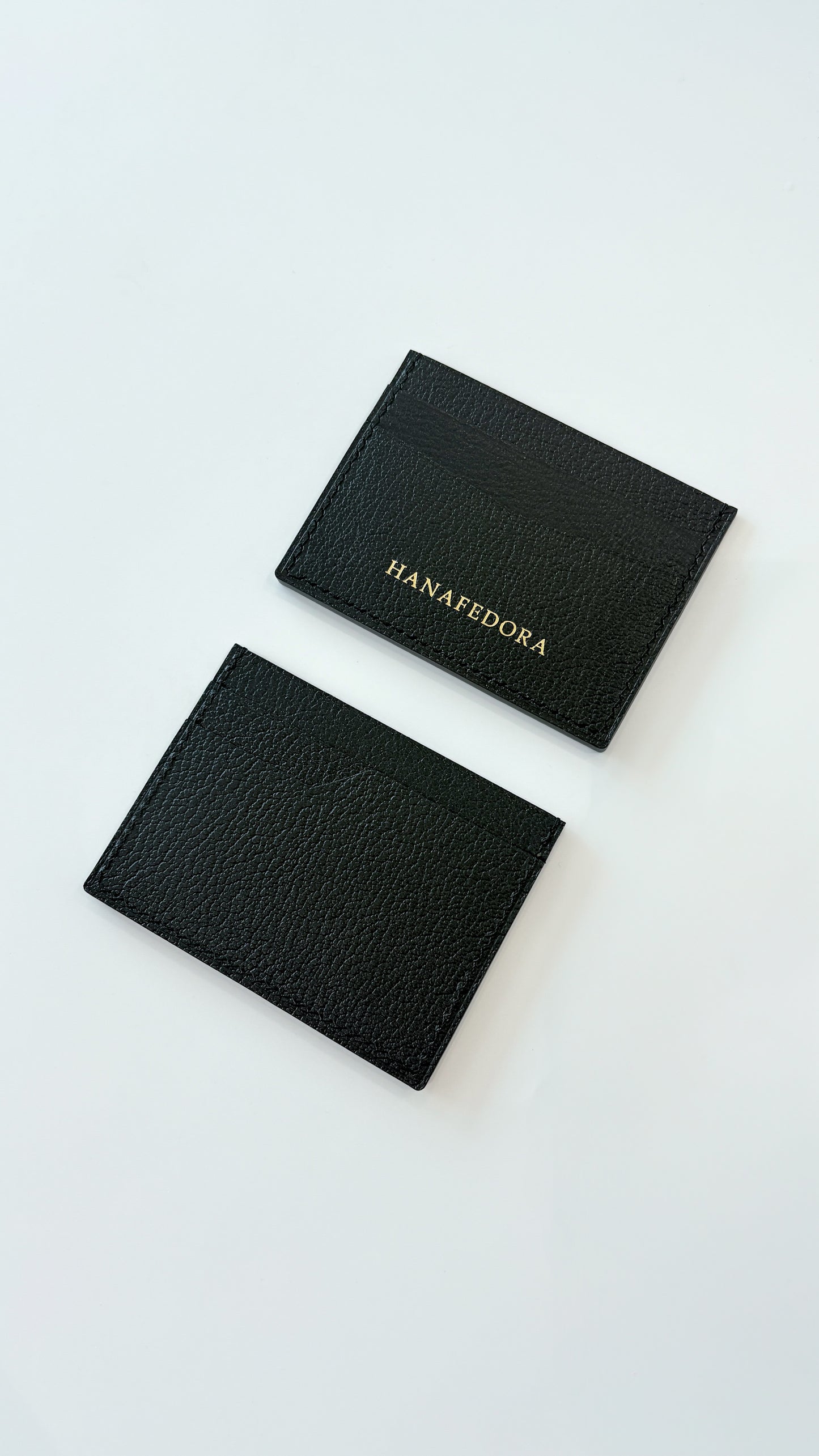 Leather Card Holder in Black
