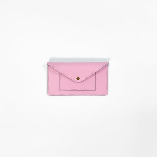 Pink with Grey Edge Epsom Currency Wallet