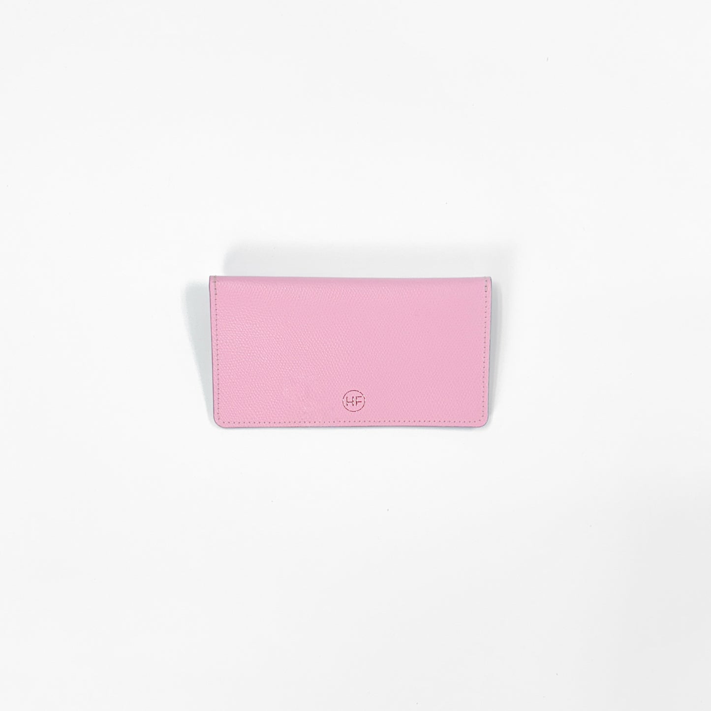 Pink with Grey Edge Epsom Currency Wallet