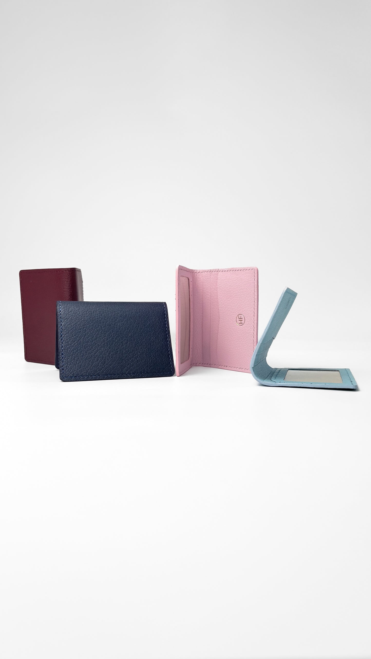 Folded Wallet in Burgundy