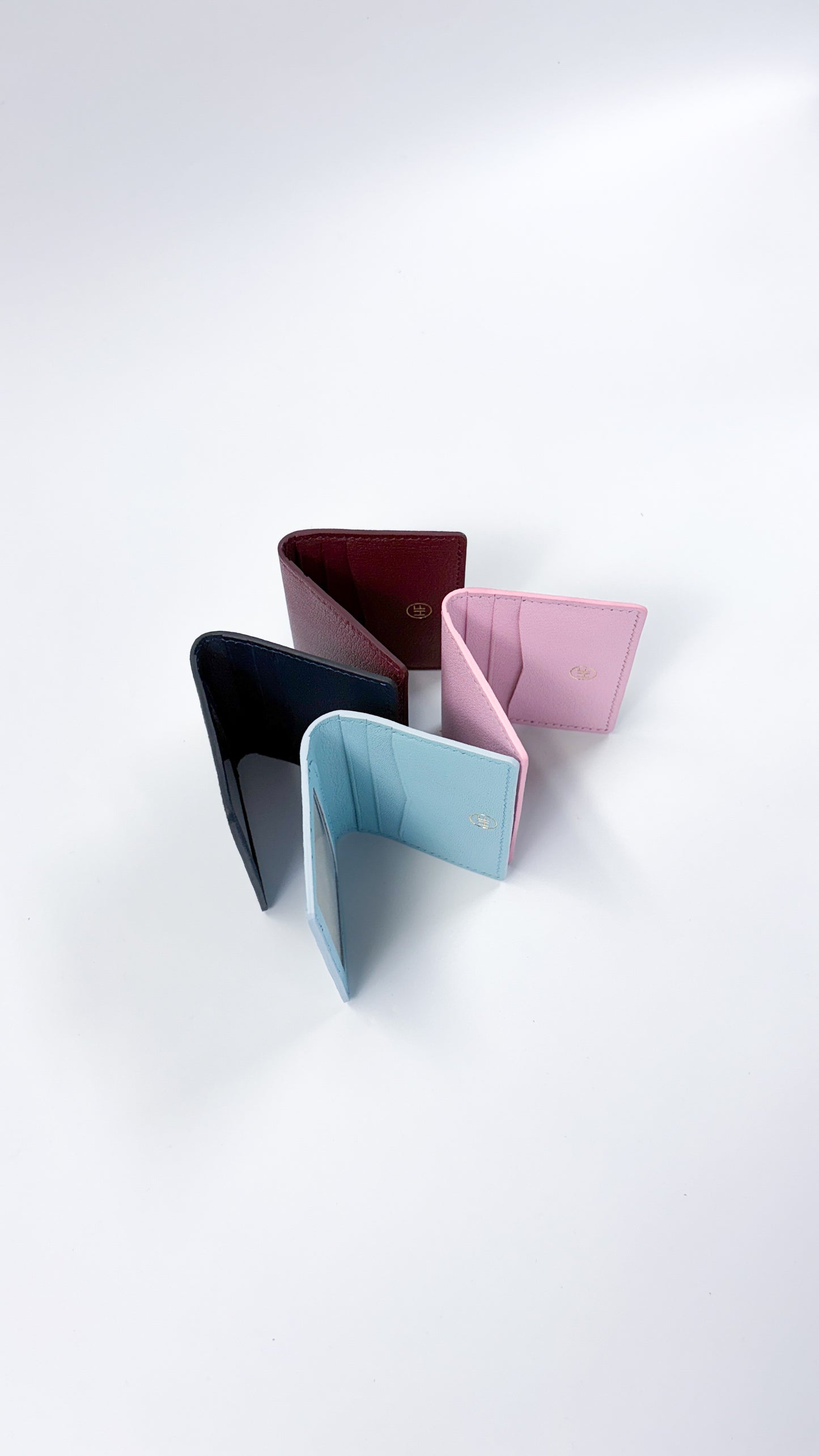 Folded Wallet in Burgundy