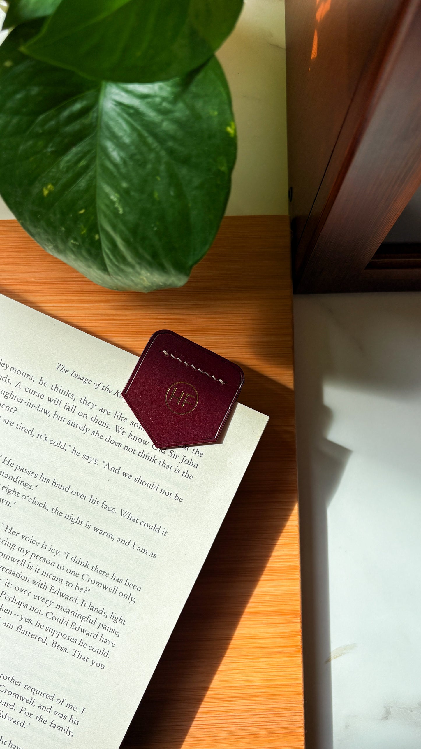 Bookmark in Burgundy