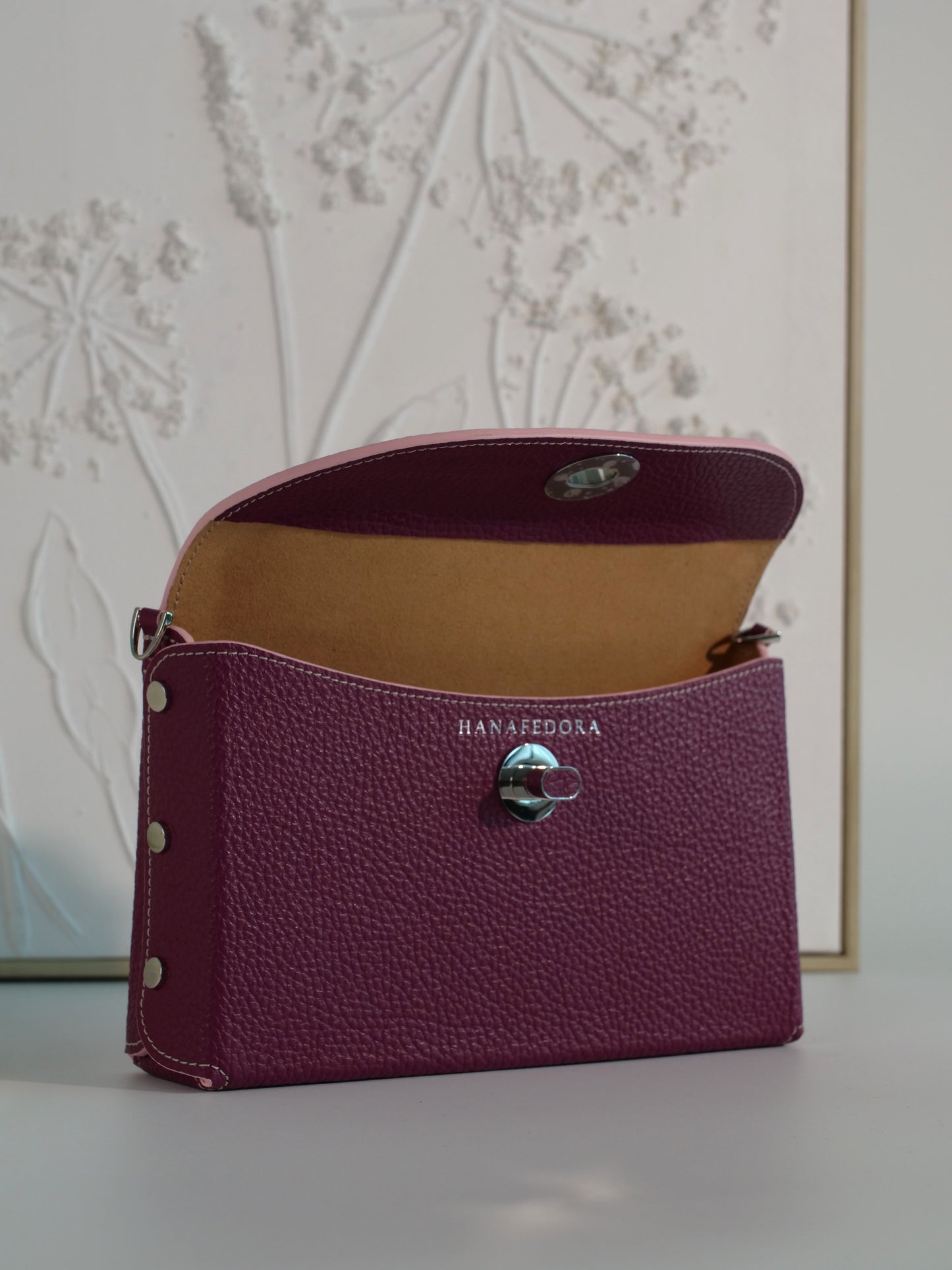 Sumi Crossbody in Turkish Delight with Silver Lock