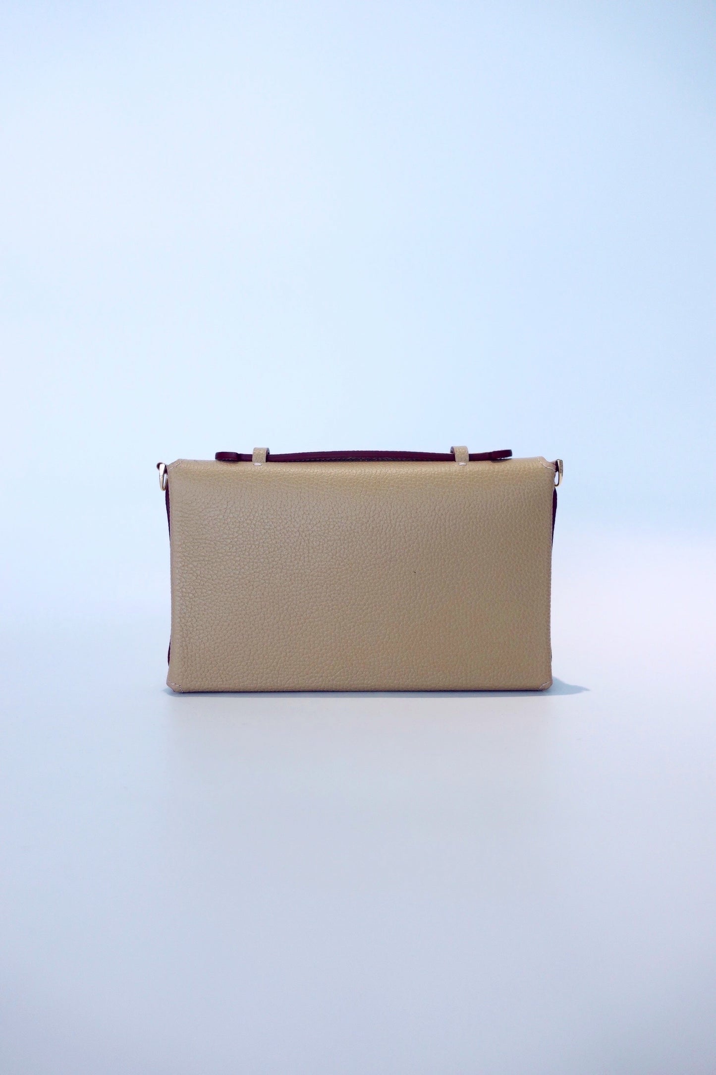 Sumi Crossbody Bag in Beige with Abalone Lock