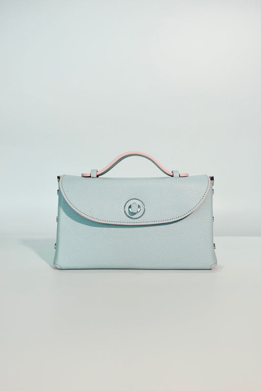 Sumi Crossbody in Guadamar with Leather Insert Silver Lock