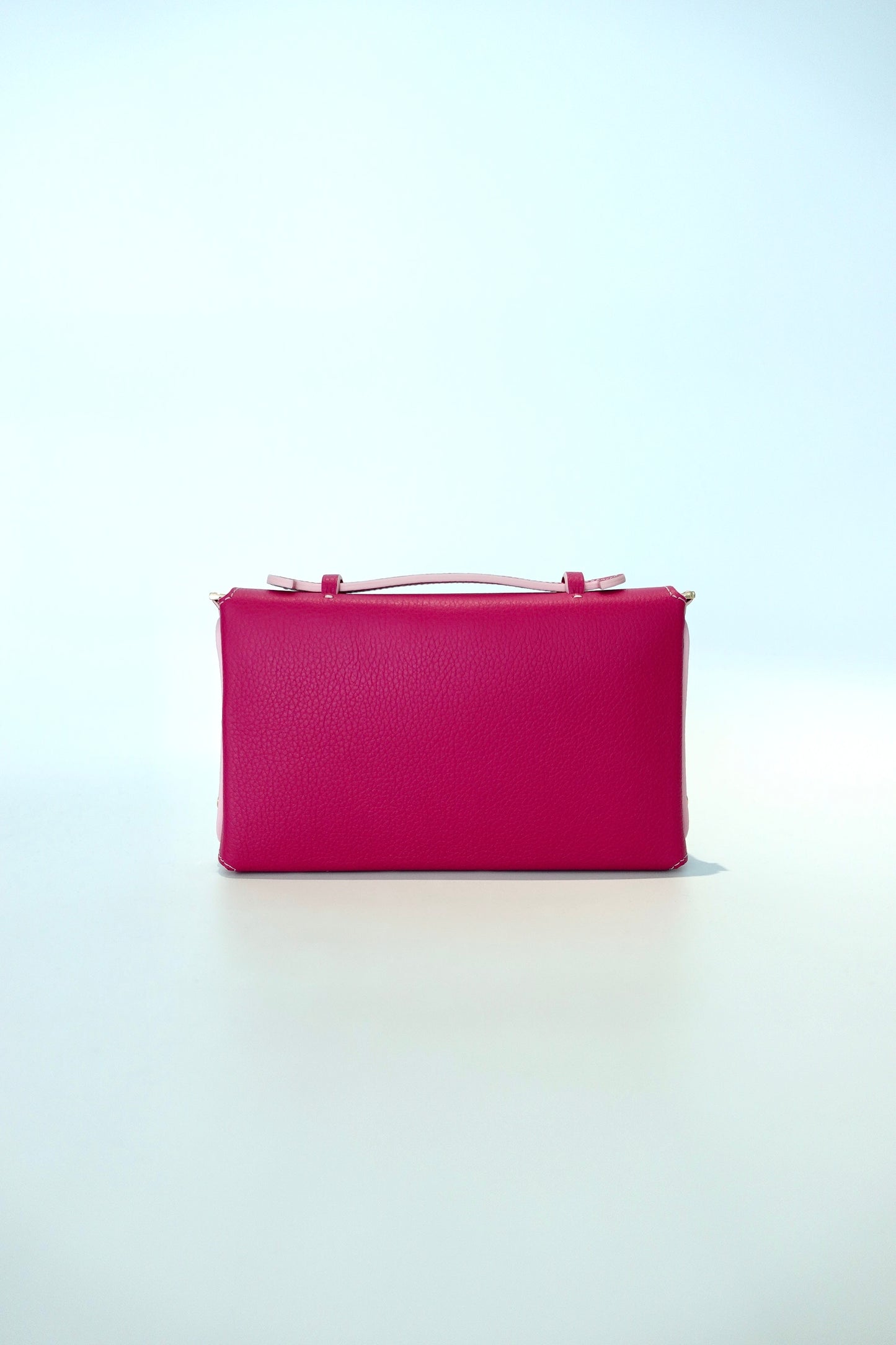 Sumi Crossbody Bag in Magenta with Gold Hardware