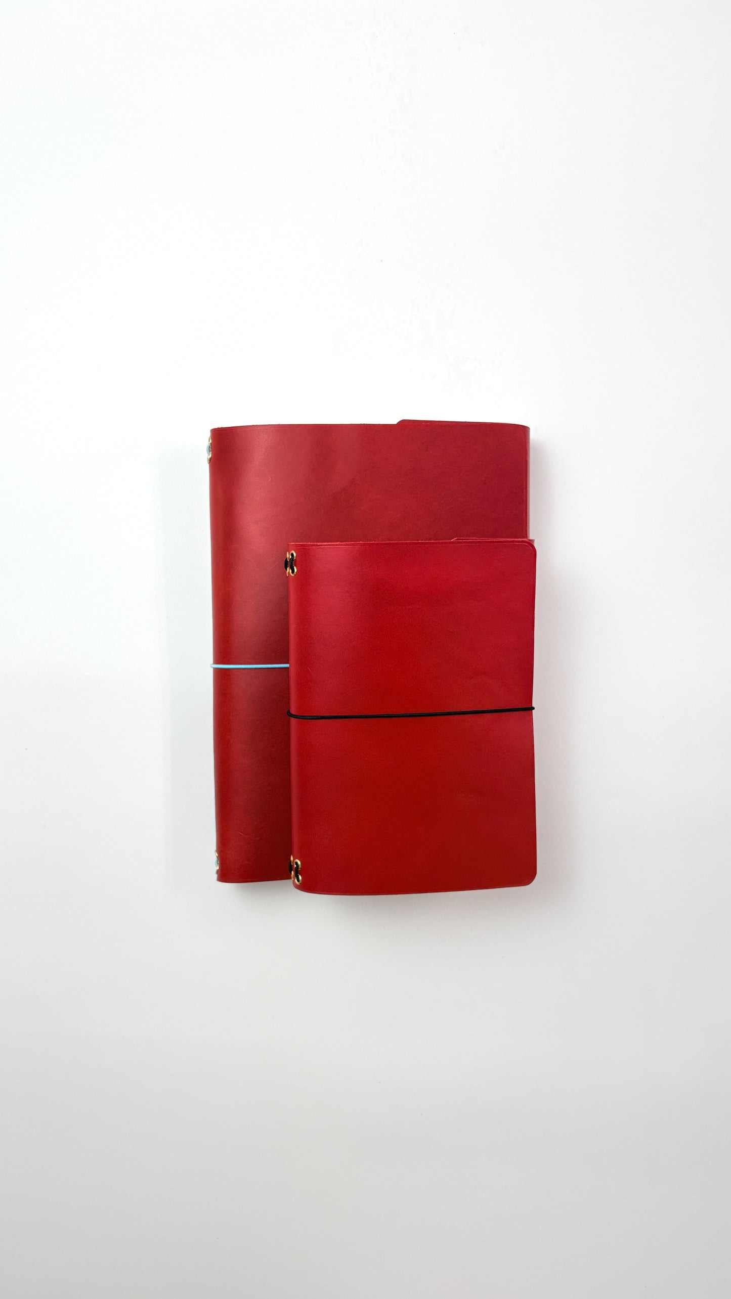 Leather Notebook Cover in Red
