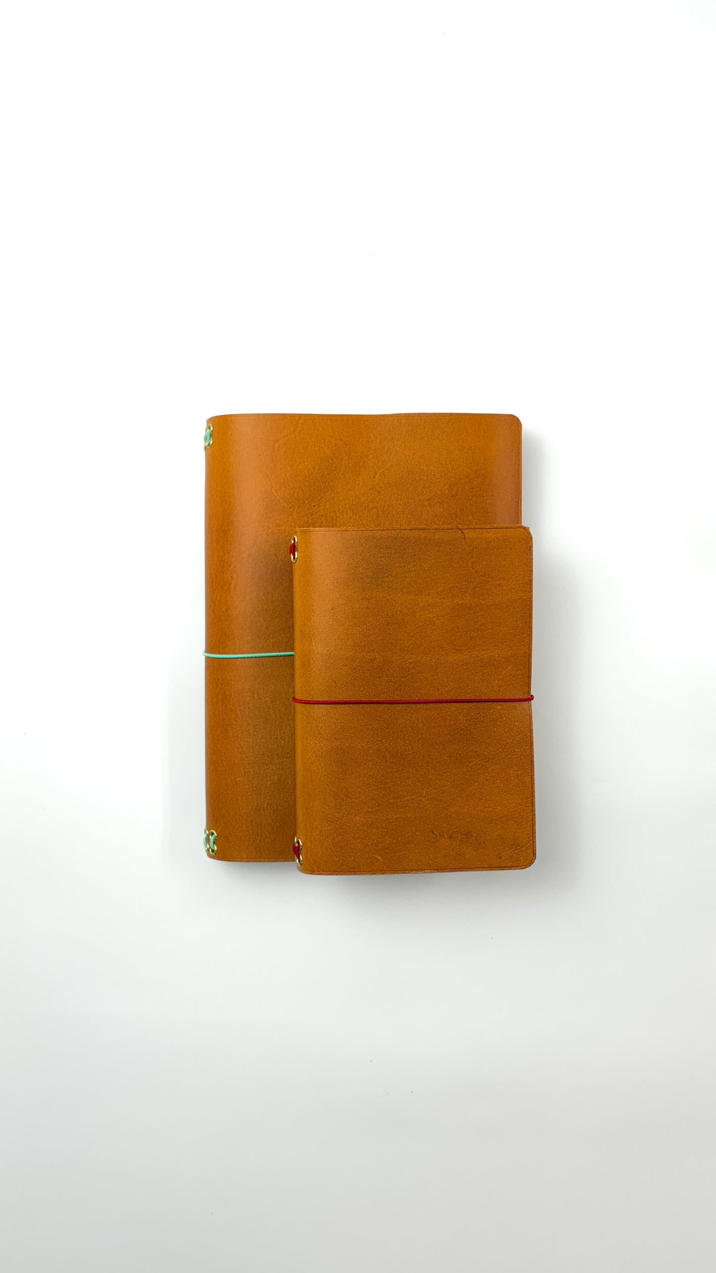 Leather Notebook Cover in Mustard