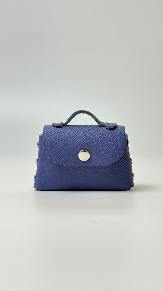 (Pre-Order) Sumi 8 charm in Blue Abysse Epsom leather