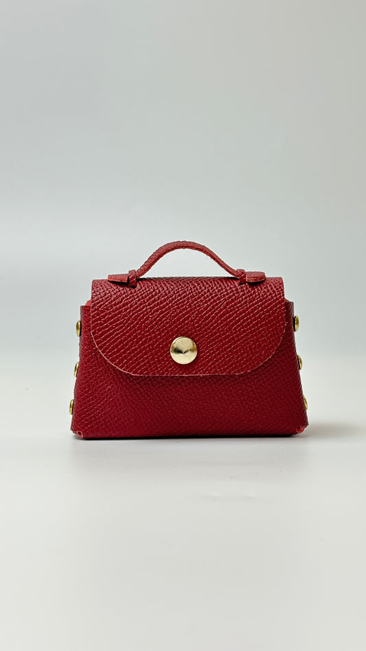 (Pre-Order) Sumi 8 charm in Rubis Epsom leather