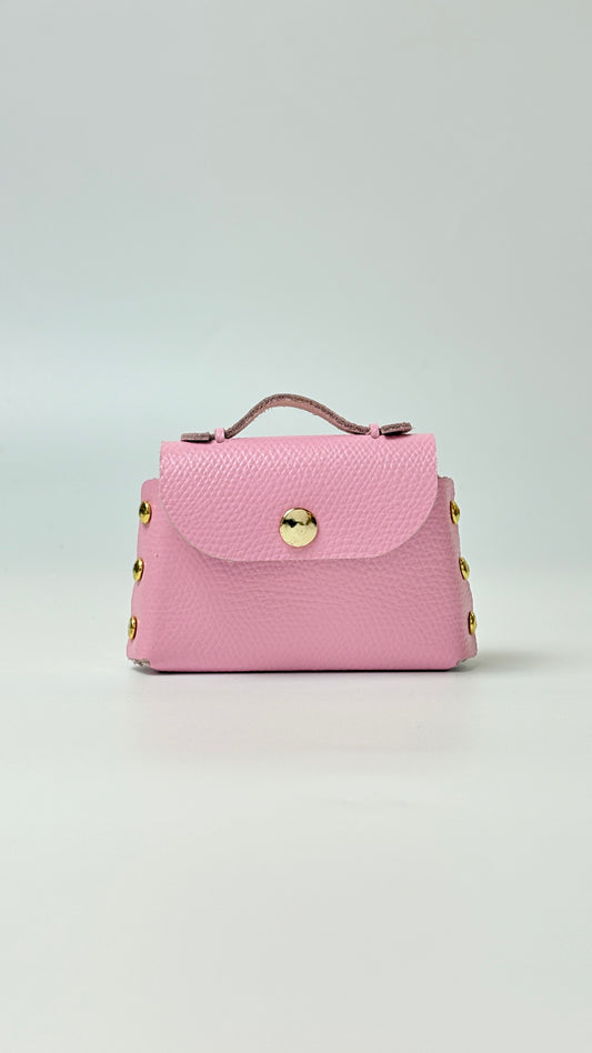 (Pre-Order) Sumi 8 charm in Pink Epsom leather