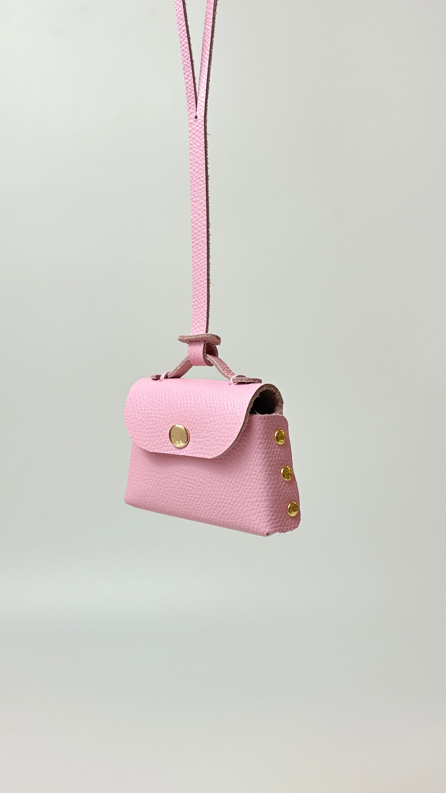 (Pre-Order) Sumi 8 charm in Pink Epsom leather