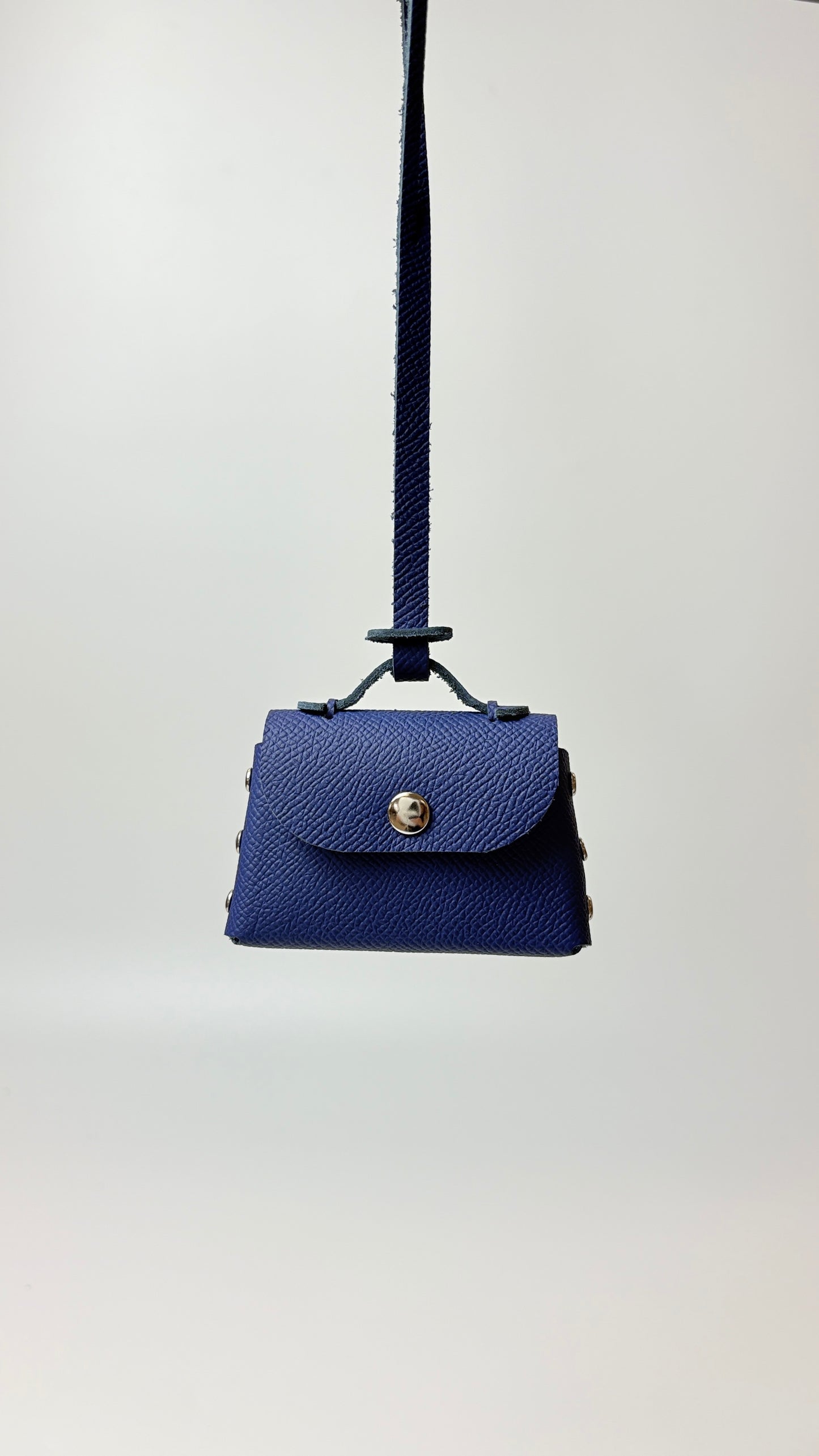 (Pre-Order) Sumi 8 charm in Blue Abysse Epsom leather