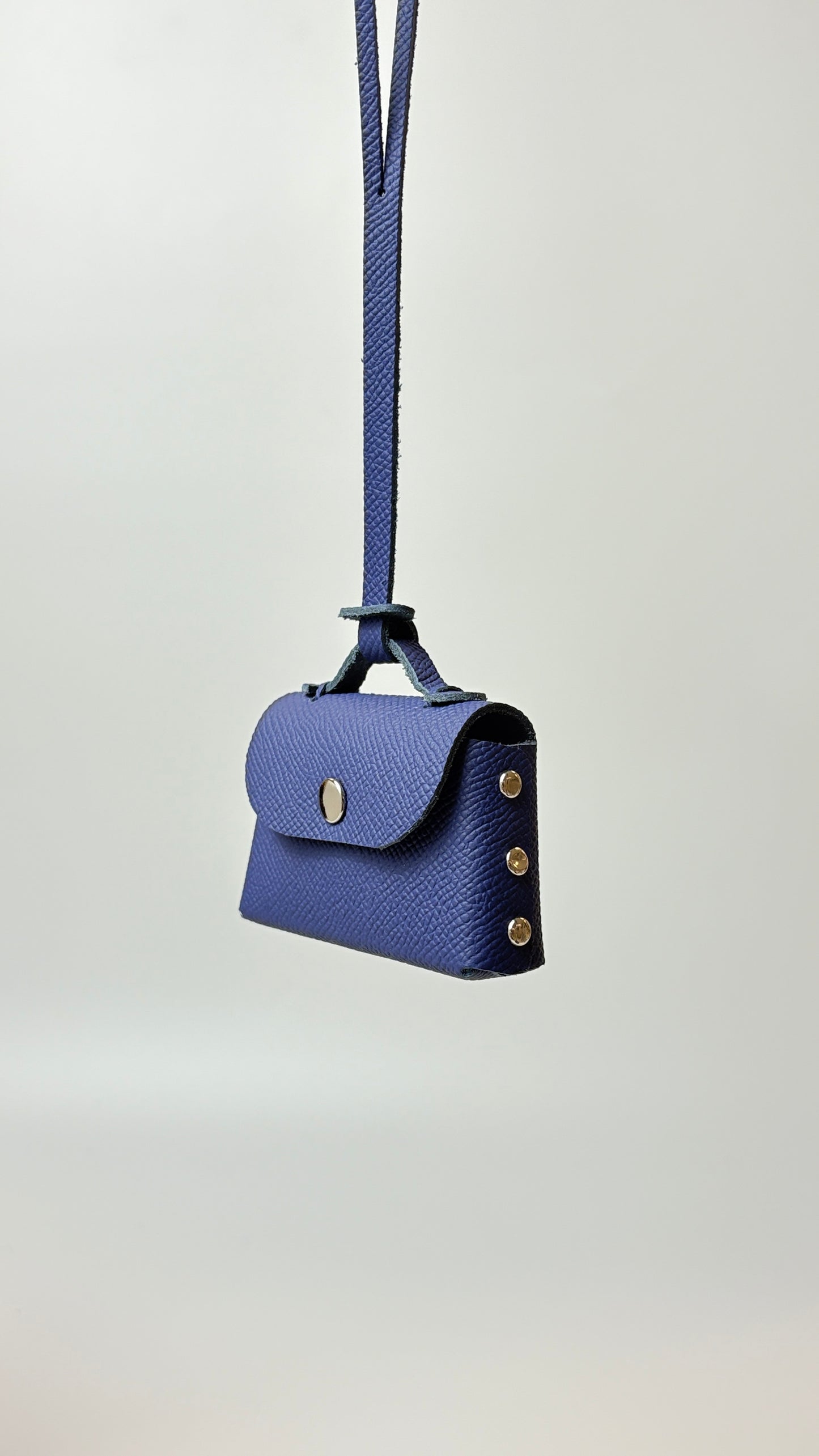 (Pre-Order) Sumi 8 charm in Blue Abysse Epsom leather