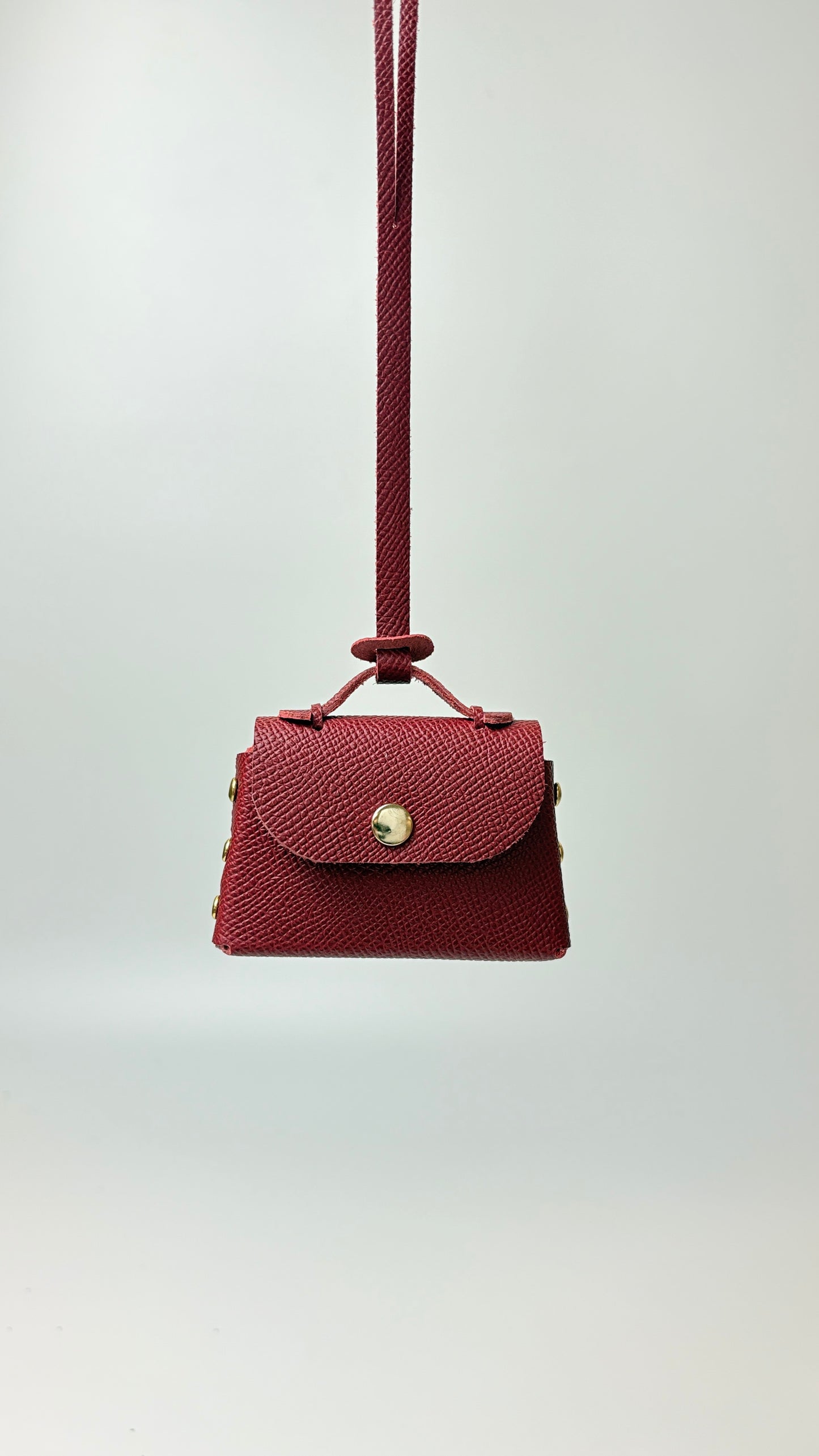 (Pre-Order) Sumi 8 charm in Rubis Epsom leather