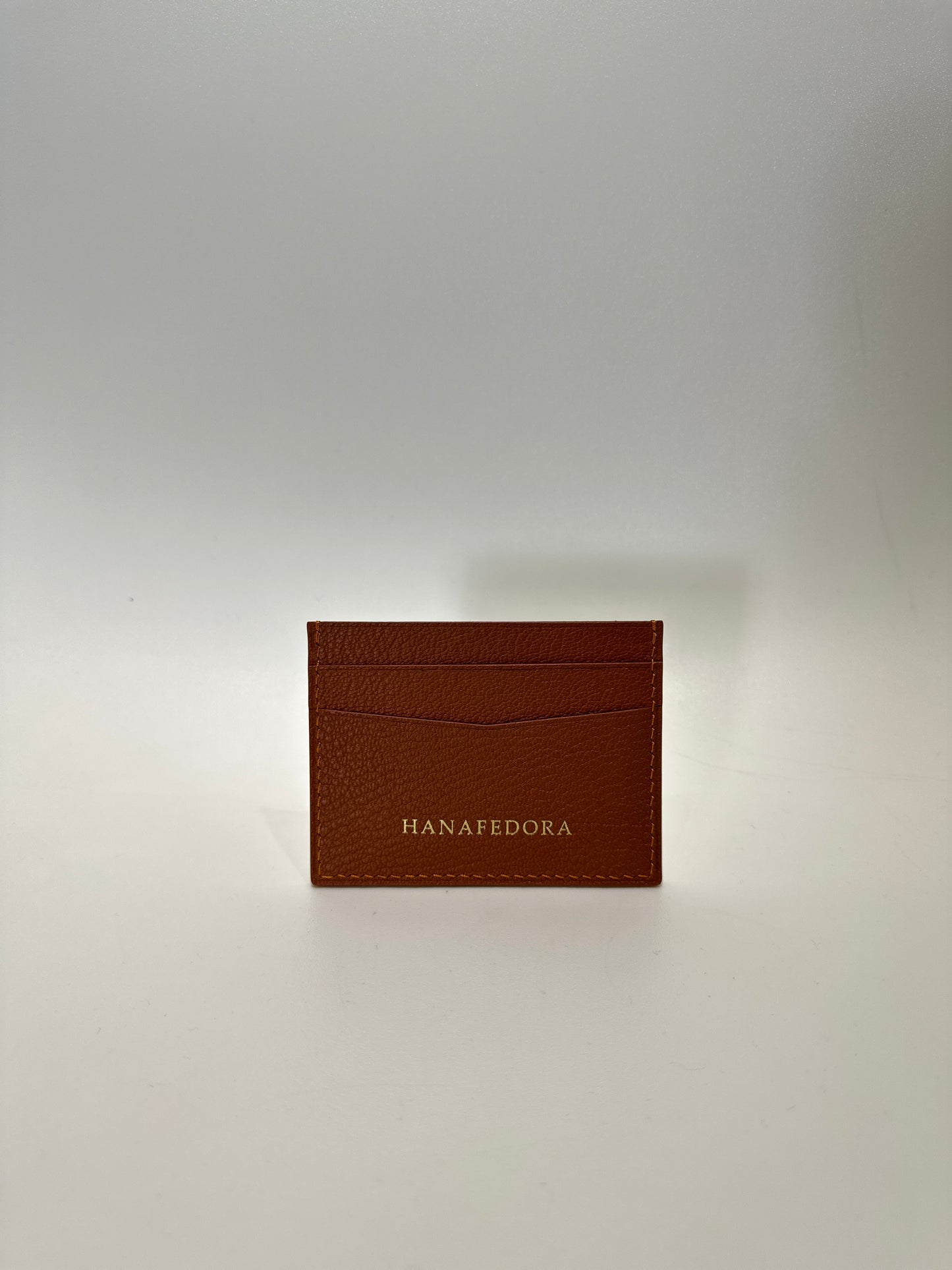 Leather Card Holder in Brown