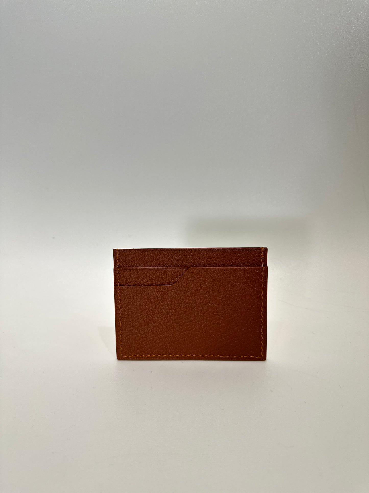 Leather Card Holder in Brown