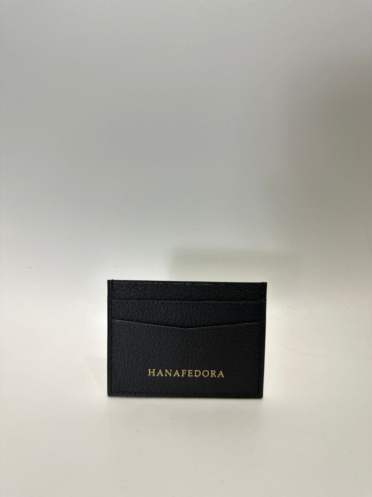 Leather Card Holder in Black