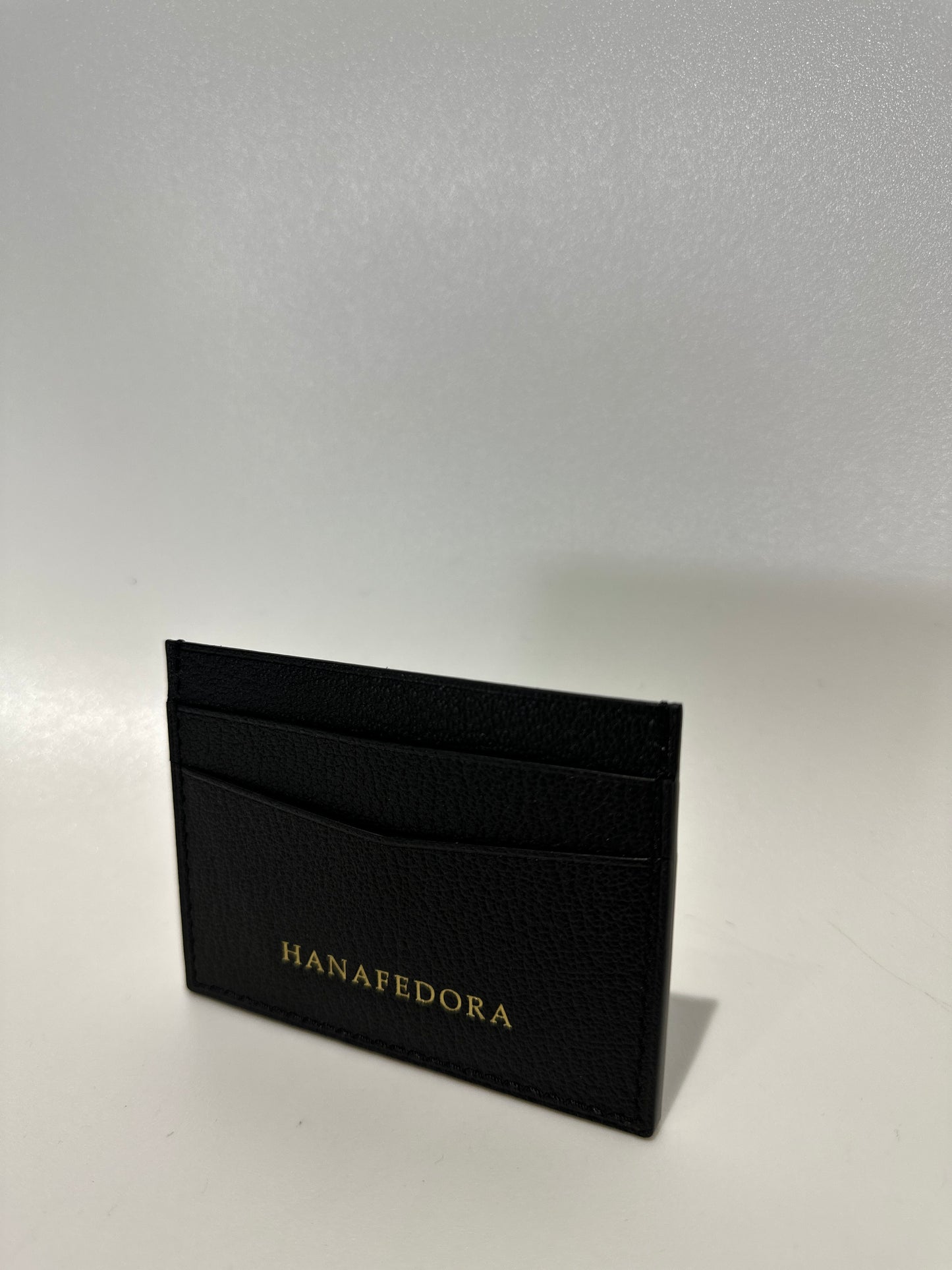 Leather Card Holder in Black