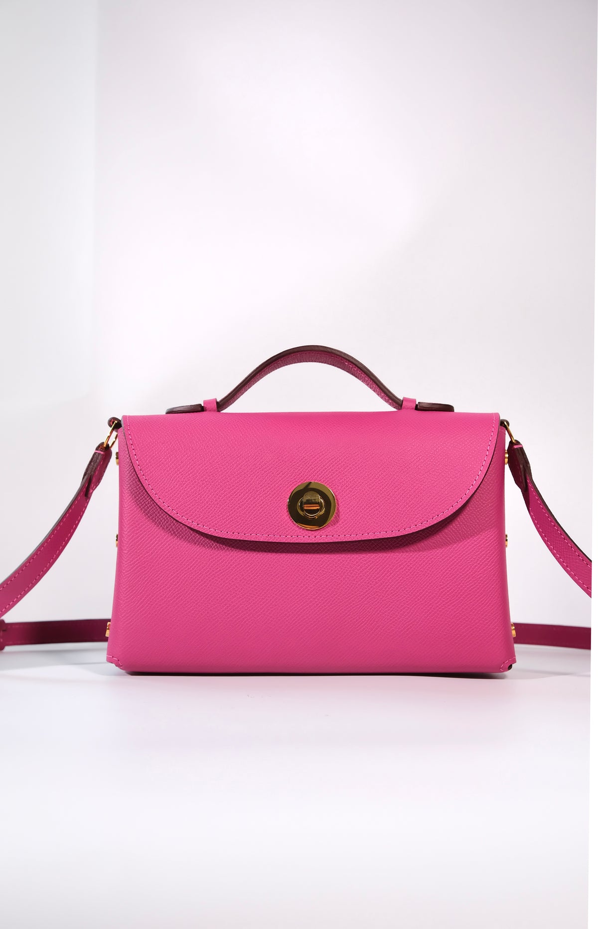 Sumi 21 in Rose Pourpre Epsom with Lilac Demso Leather