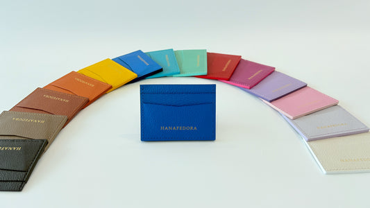 Leather Card Holder in Lapiz