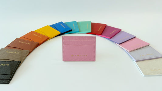 Leather Card Holder in Ballerina