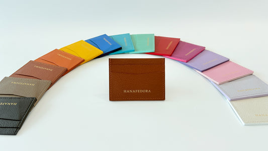 Leather Card Holder in Brown