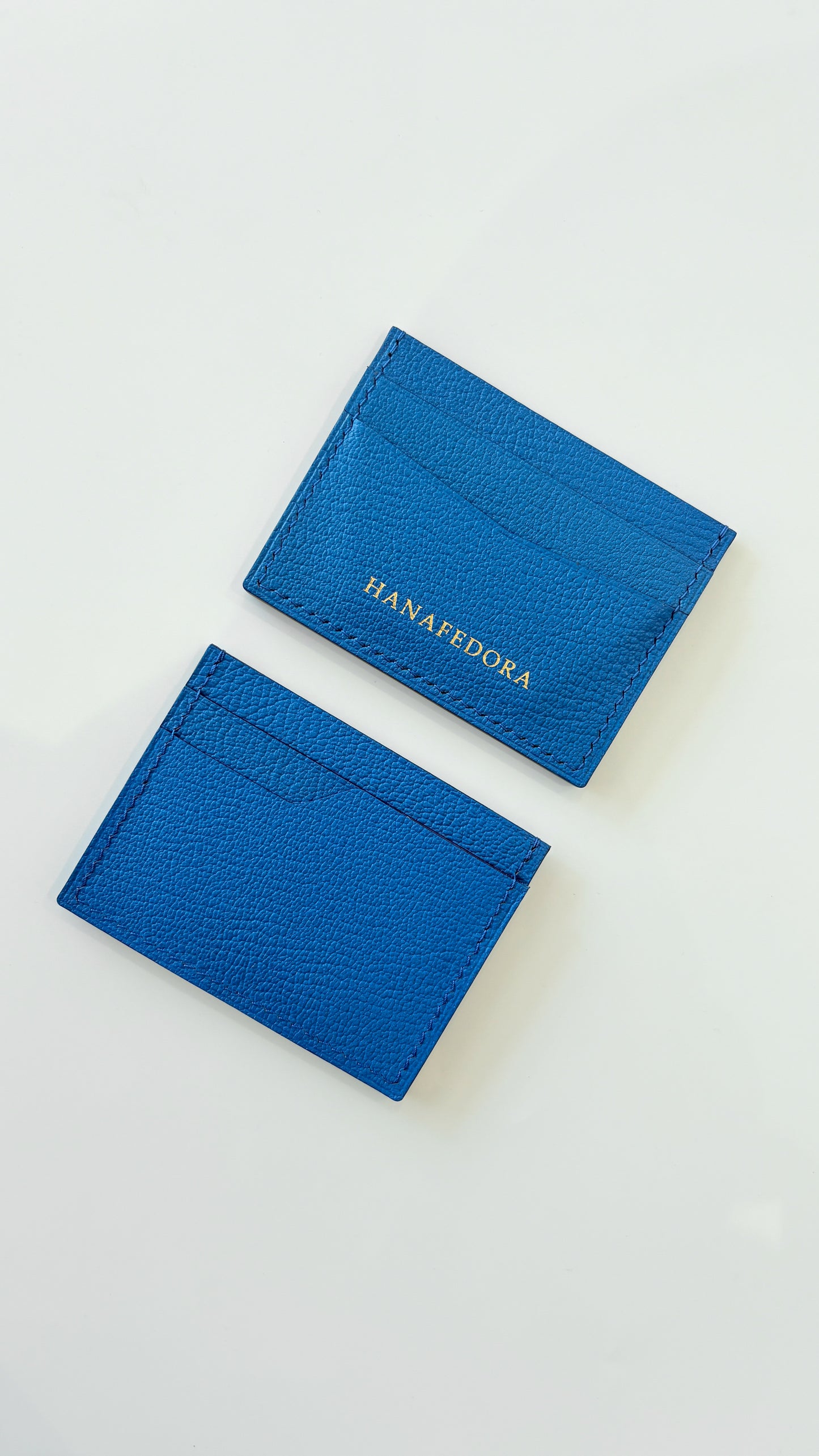 Leather Card Holder in Lapiz