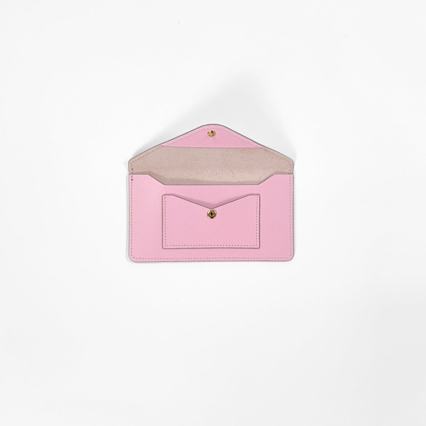 Pink with Grey Edge Epsom Currency Wallet