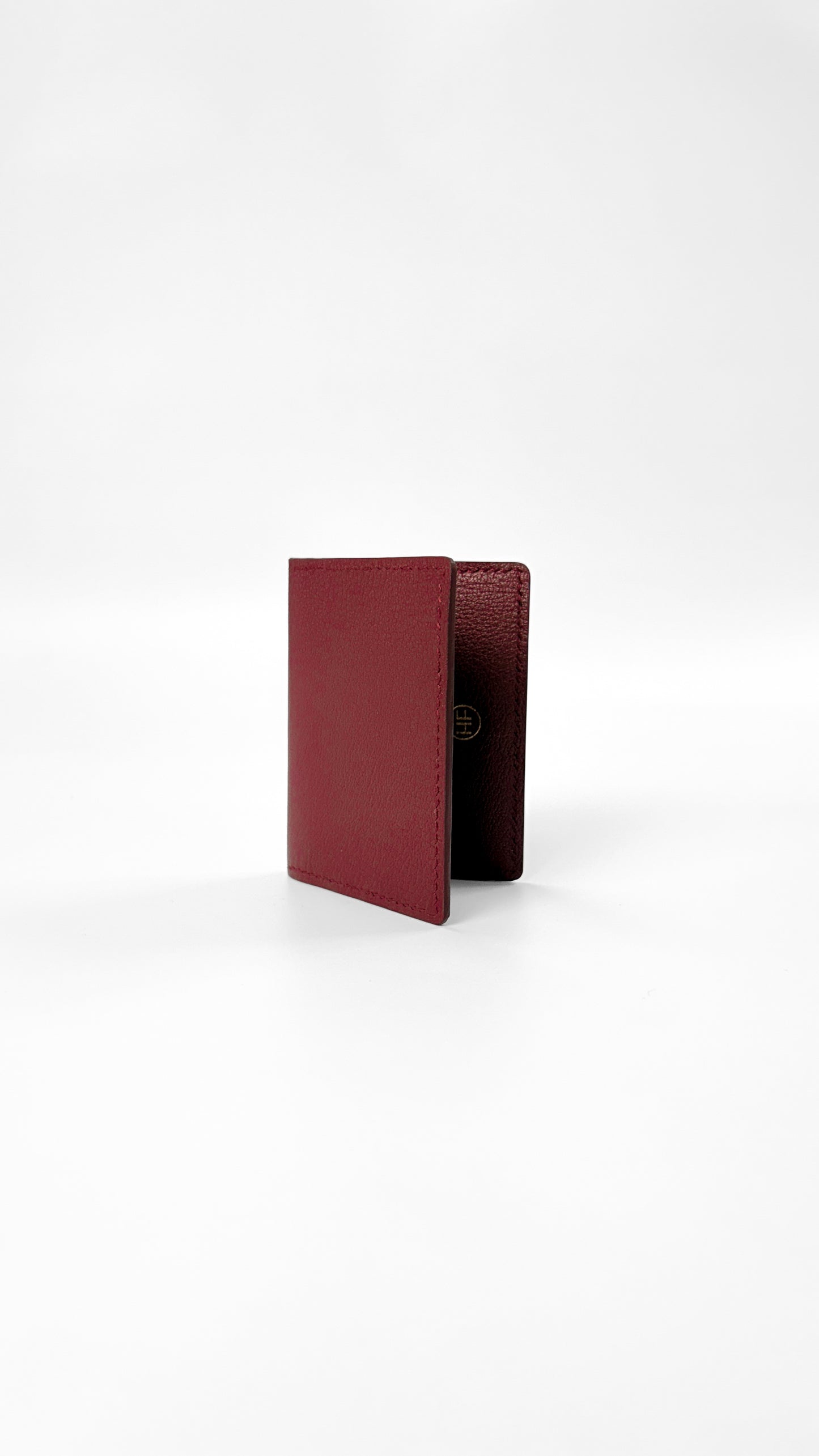 Folded Wallet in Burgundy