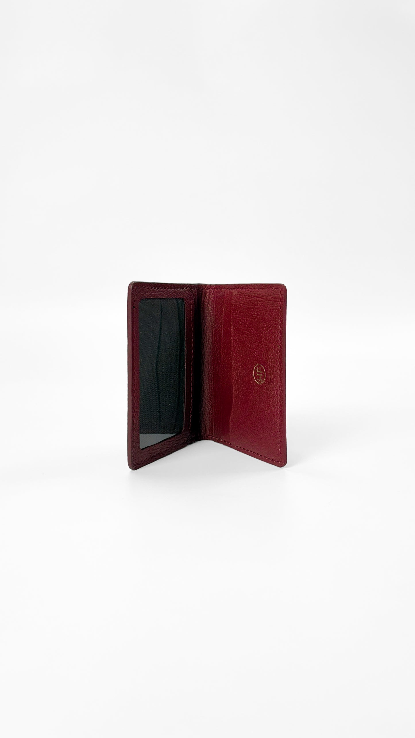 Folded Wallet in Burgundy