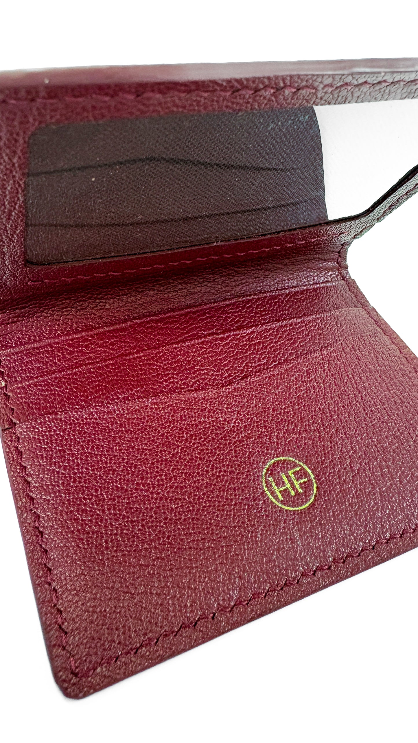Folded Wallet in Burgundy
