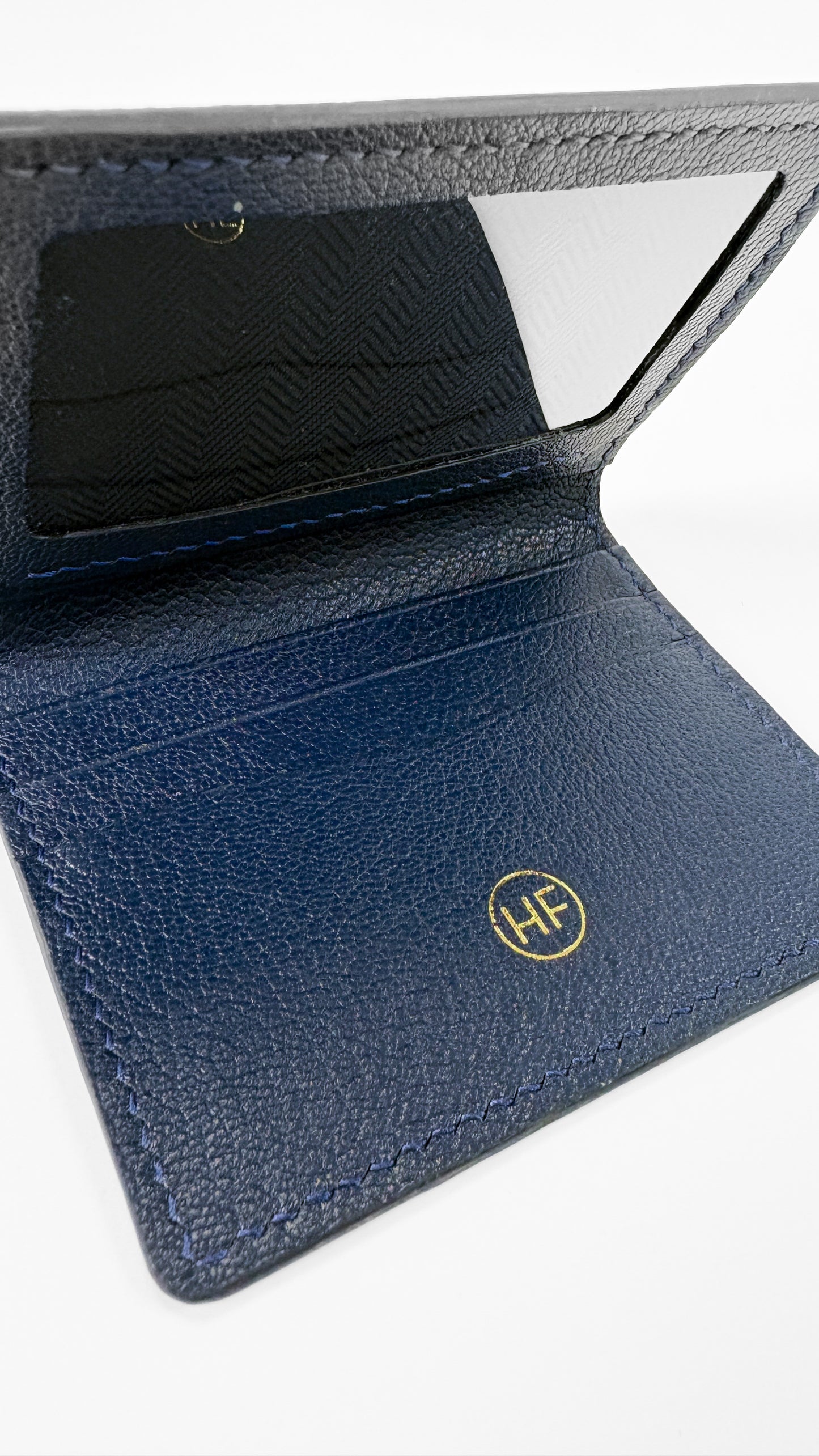 Folded Wallet in Navy Blue