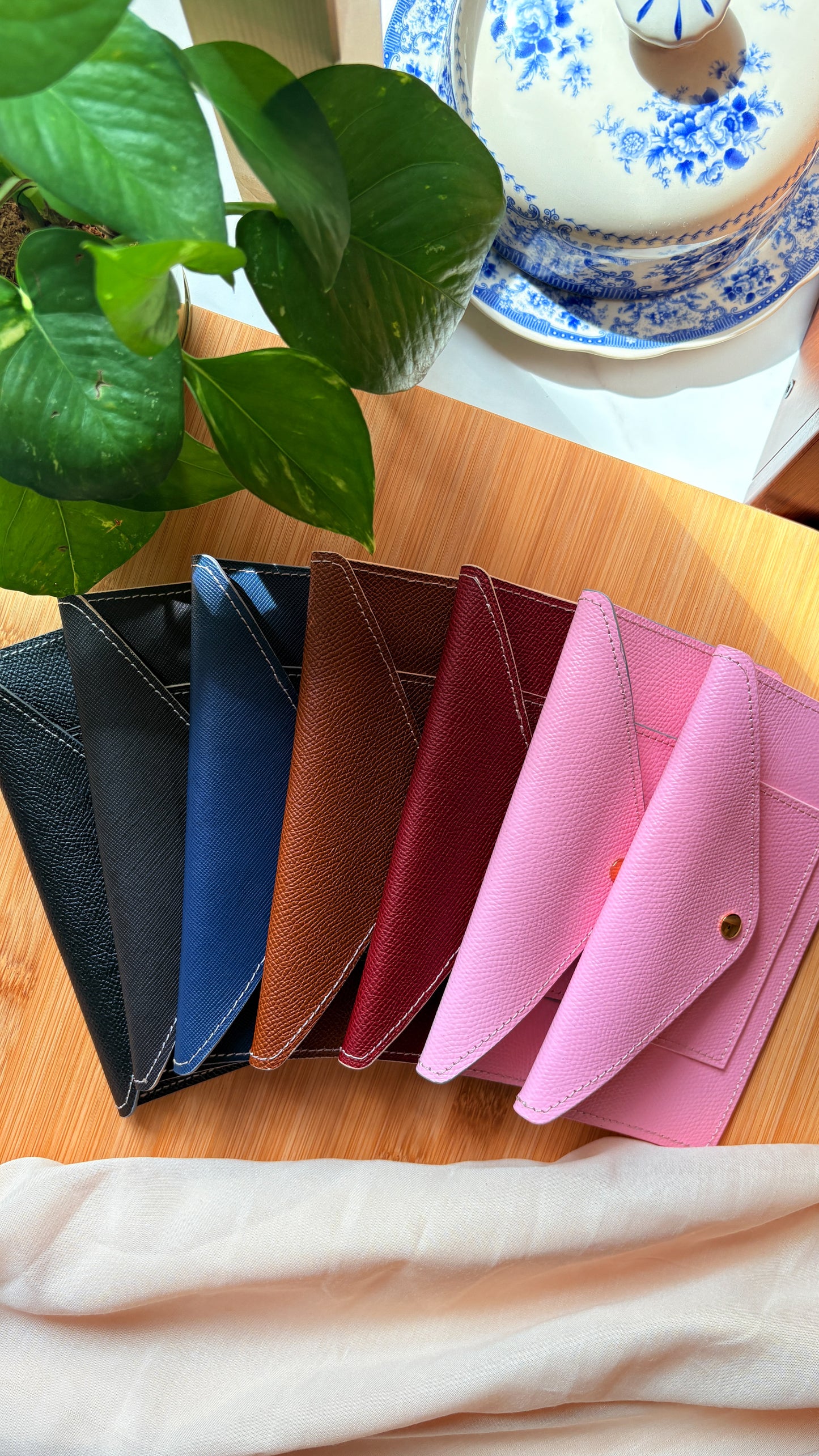 Maroon Epsom Currency Wallet