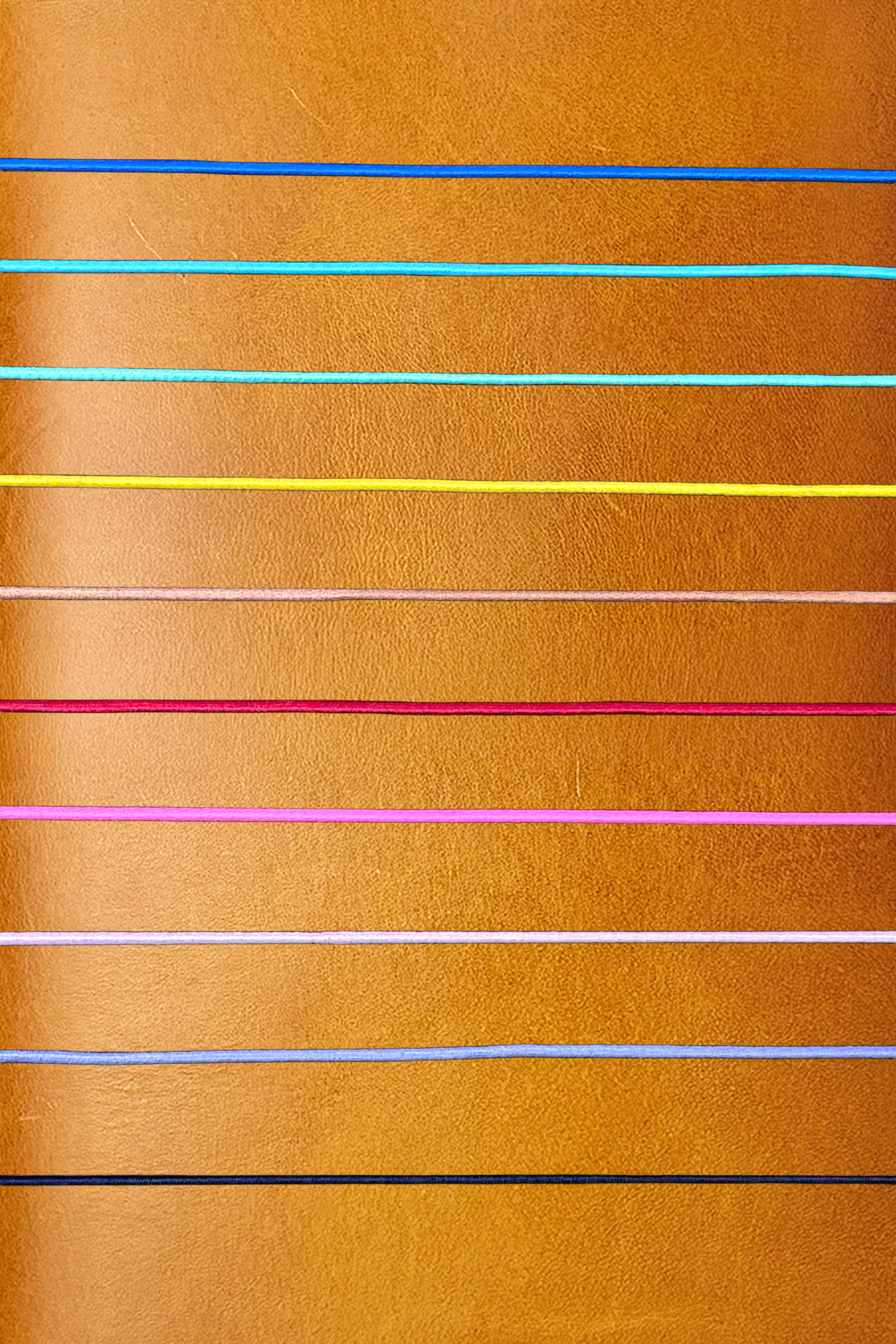 Leather Notebook Cover in Mustard