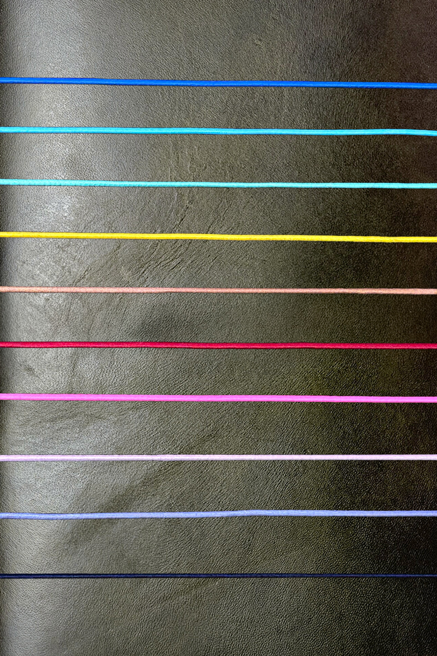 Leather Notebook Cover in Olive