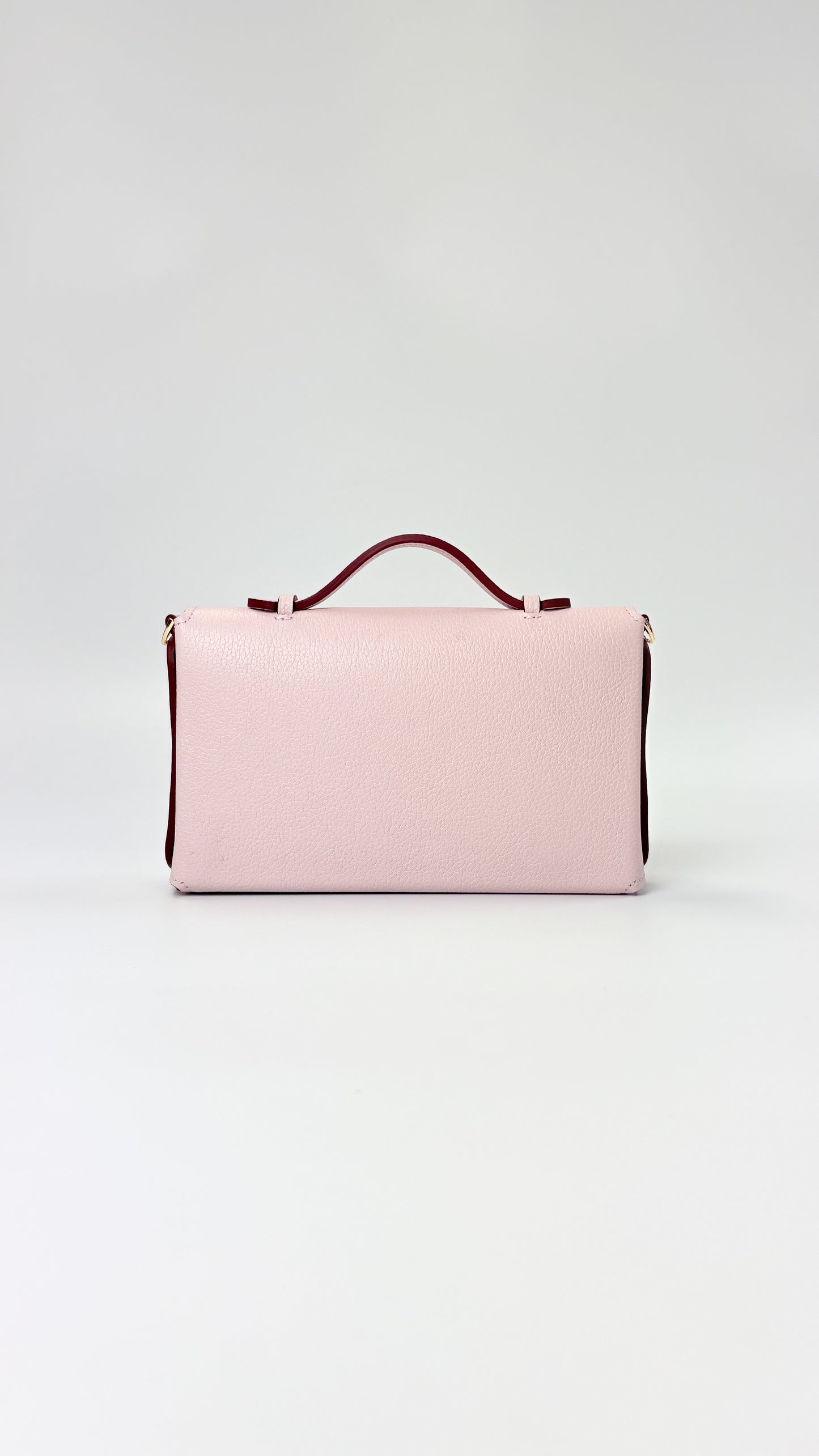 Sumi Crossbody Bag in Pale Pink with Abalone Lock