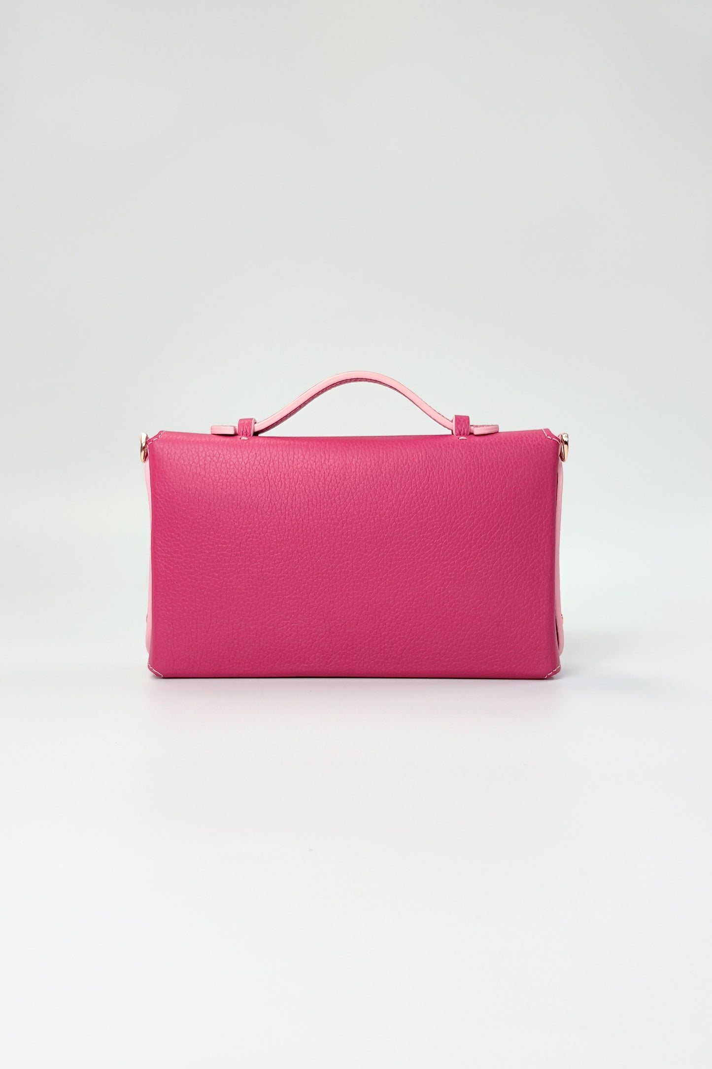 Sumi Crossbody Bag in Magenta with Abalone Gold Hardware