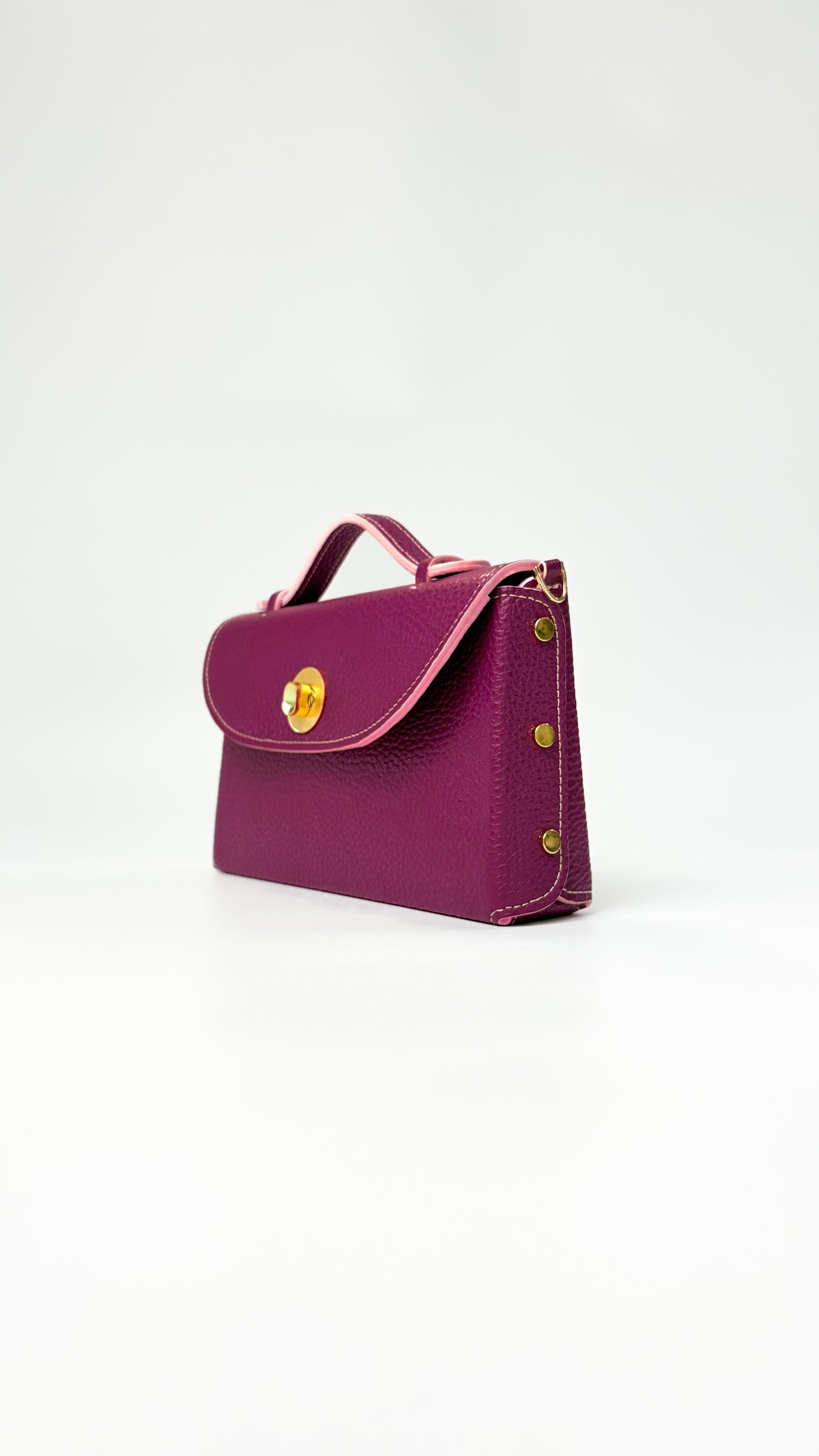 Sumi Crossbody in Turkish Delight with Gold Lock