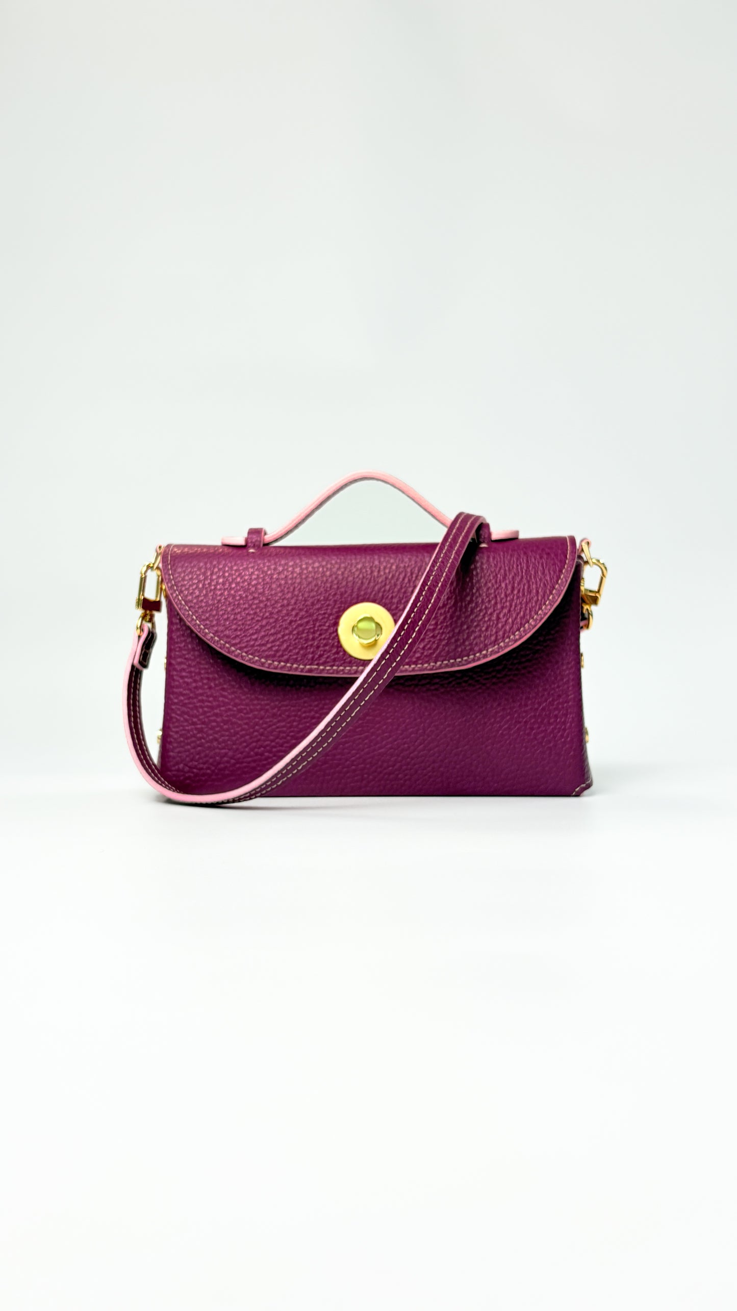 Sumi Crossbody in Turkish Delight with Gold Lock