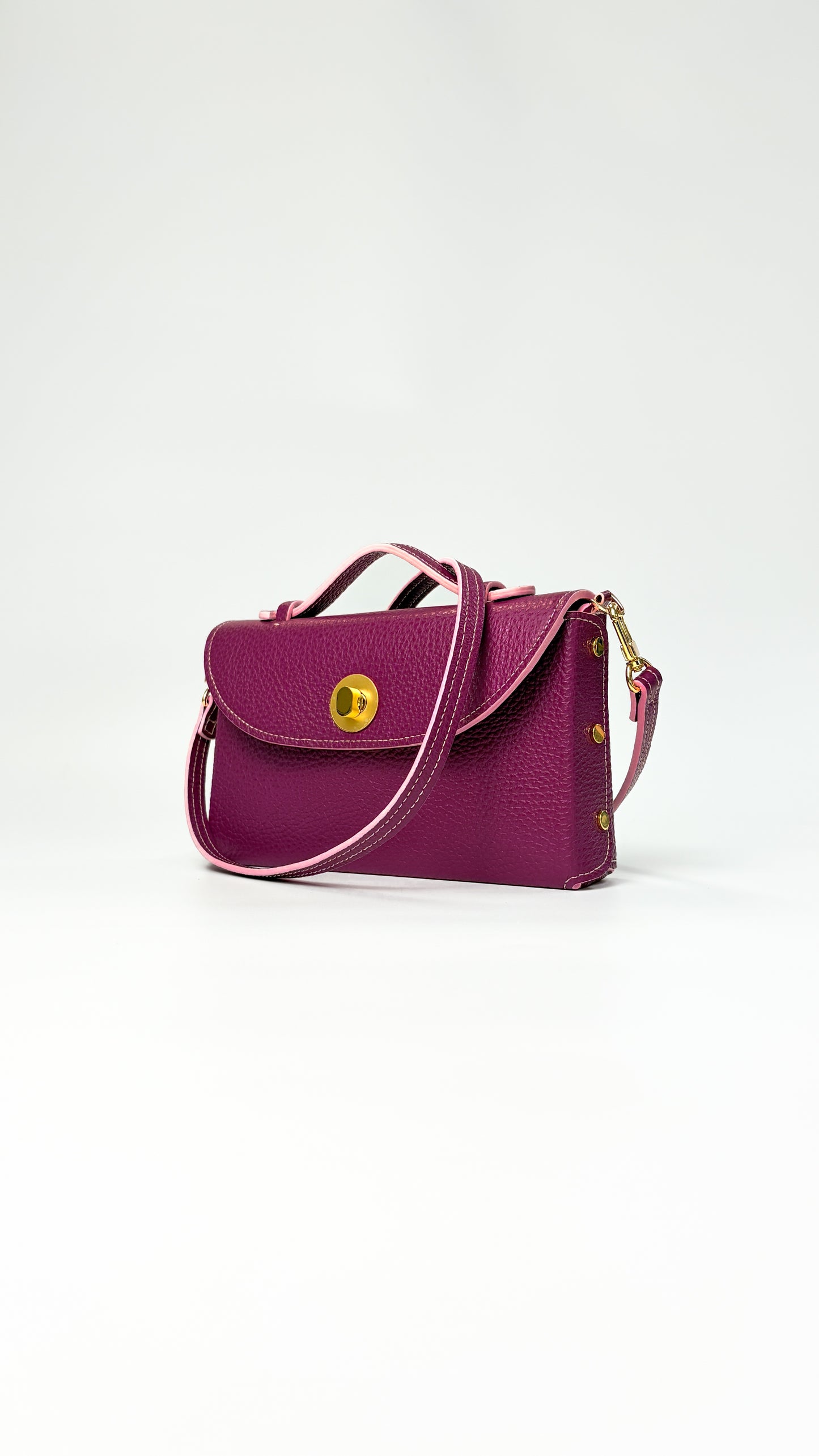 Sumi Crossbody in Turkish Delight with Gold Lock