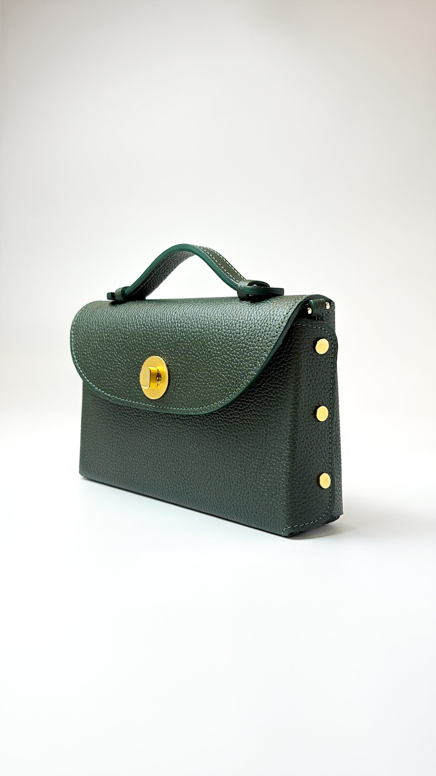 Sumi Crossbody Bag in Forest with Gold Hardware