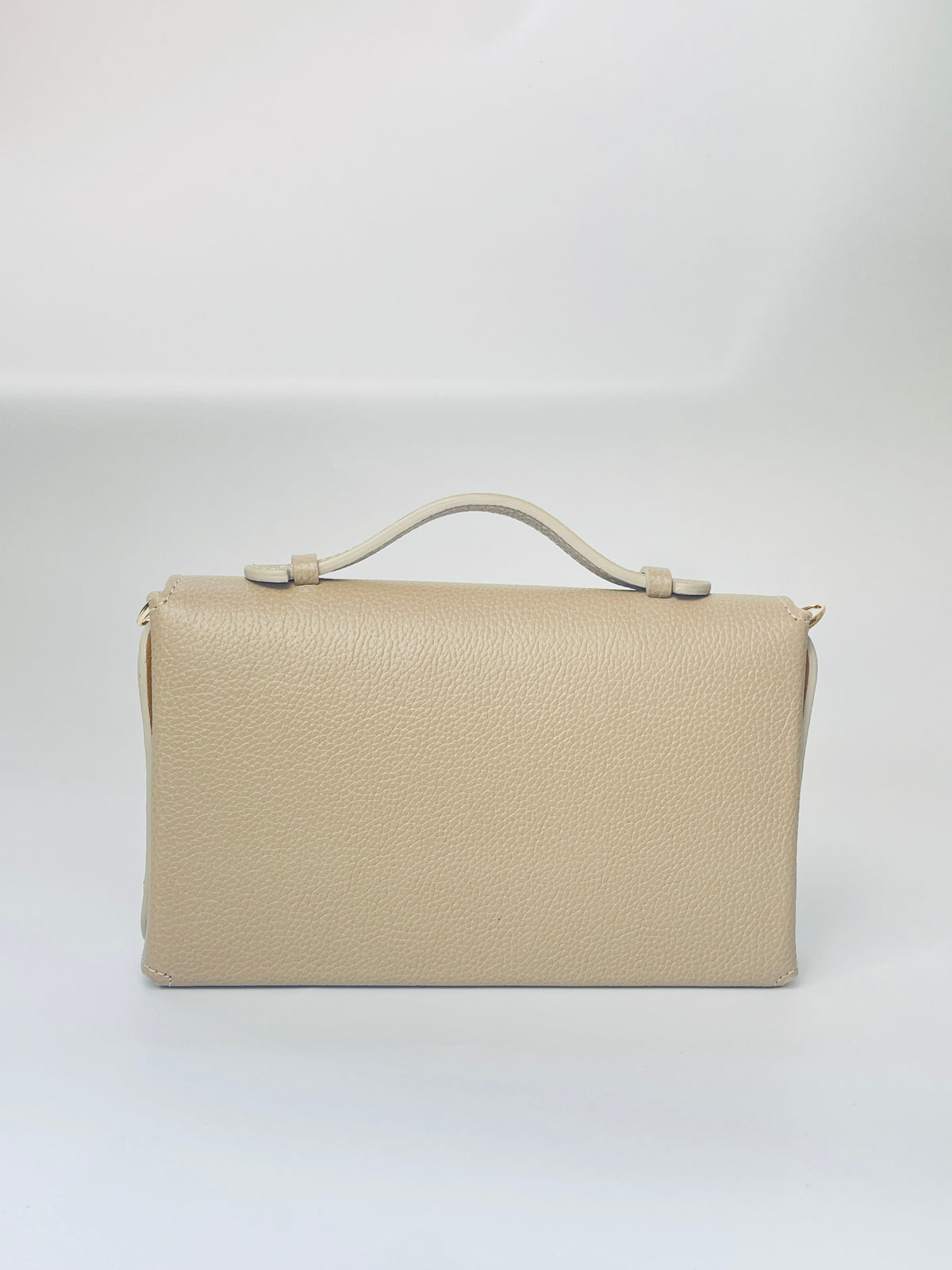 Sumi Crossbody Bag in Taupe (Gold Lock)