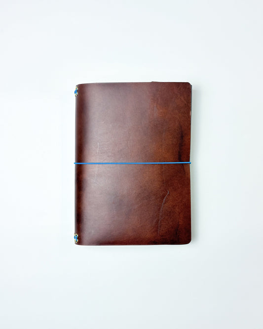 Leather Notebook Cover in Brown
