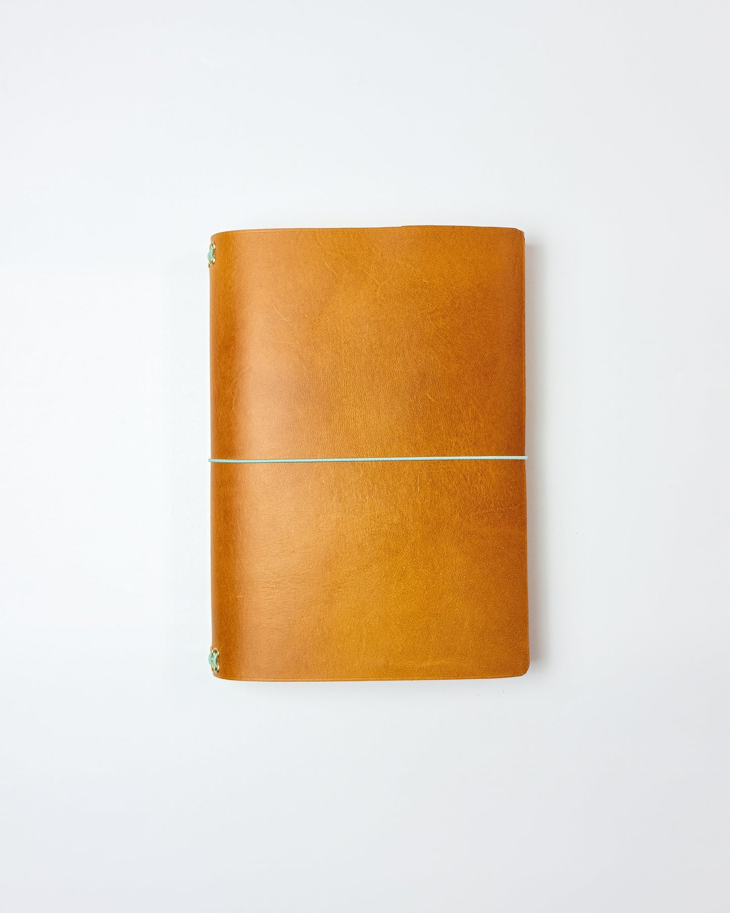 Leather Notebook Cover in Mustard