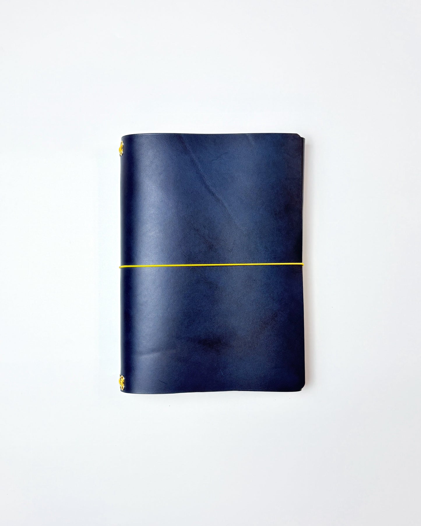 Leather Notebook Cover in Blue
