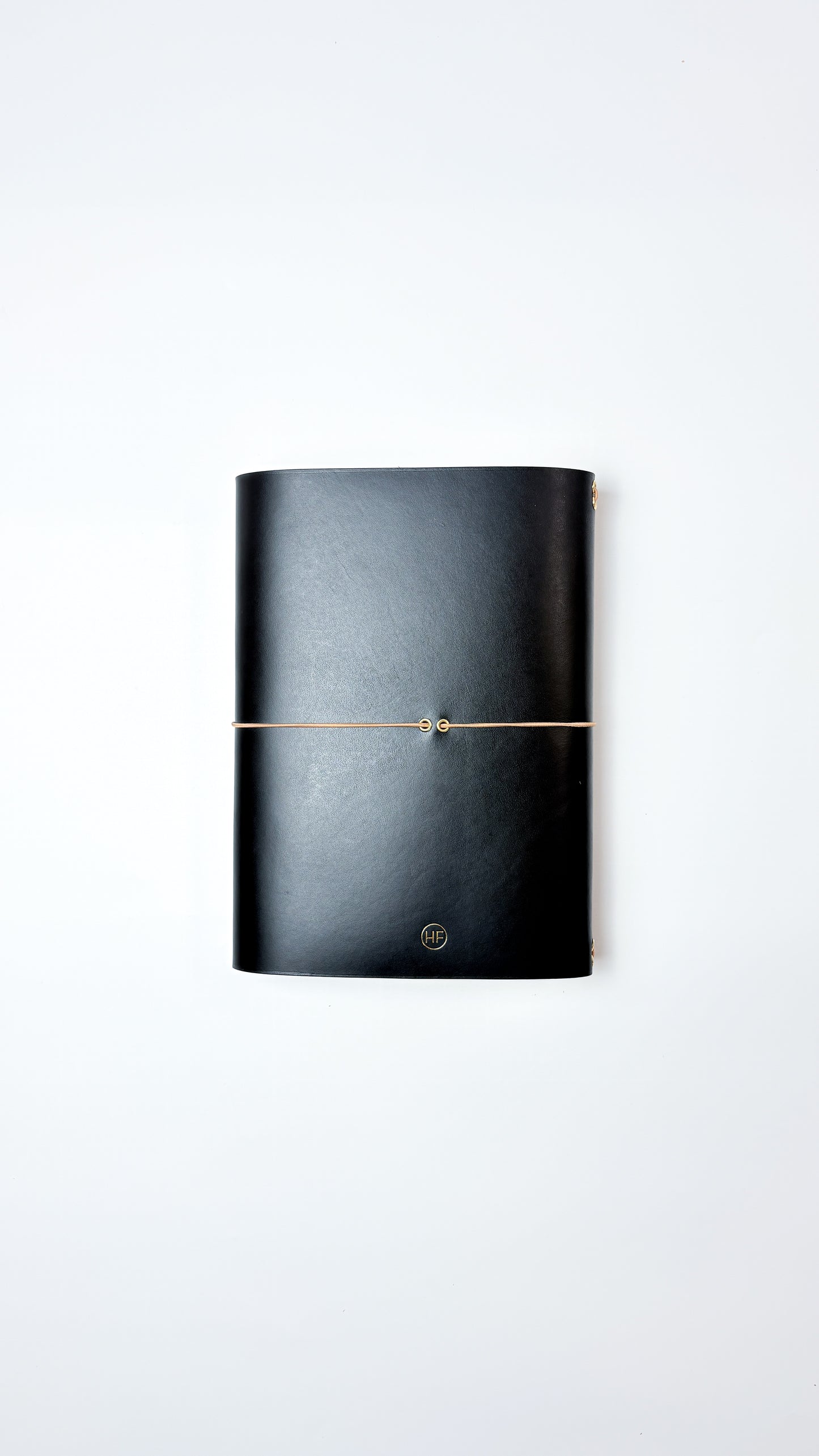 Leather Notebook Cover in Black
